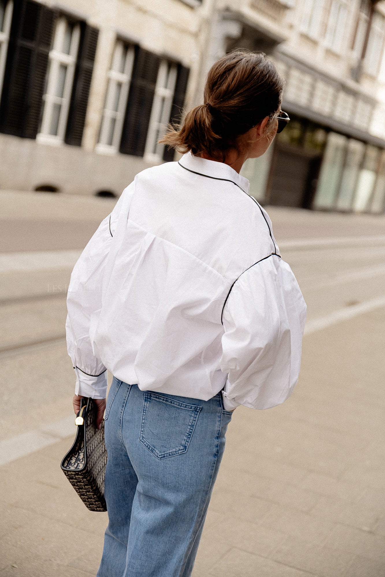 Sarah button-up shirt white