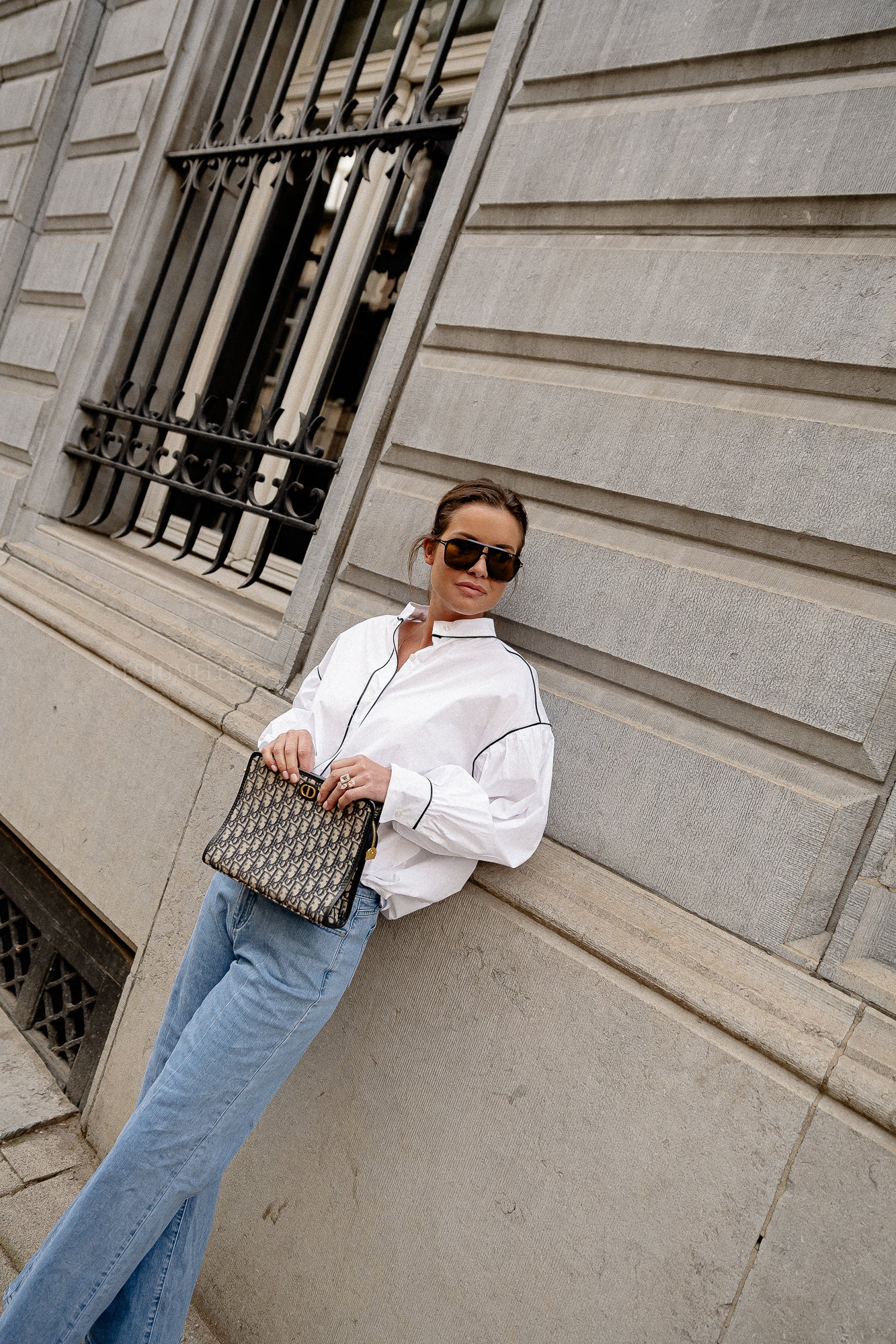 Sarah button-up shirt white