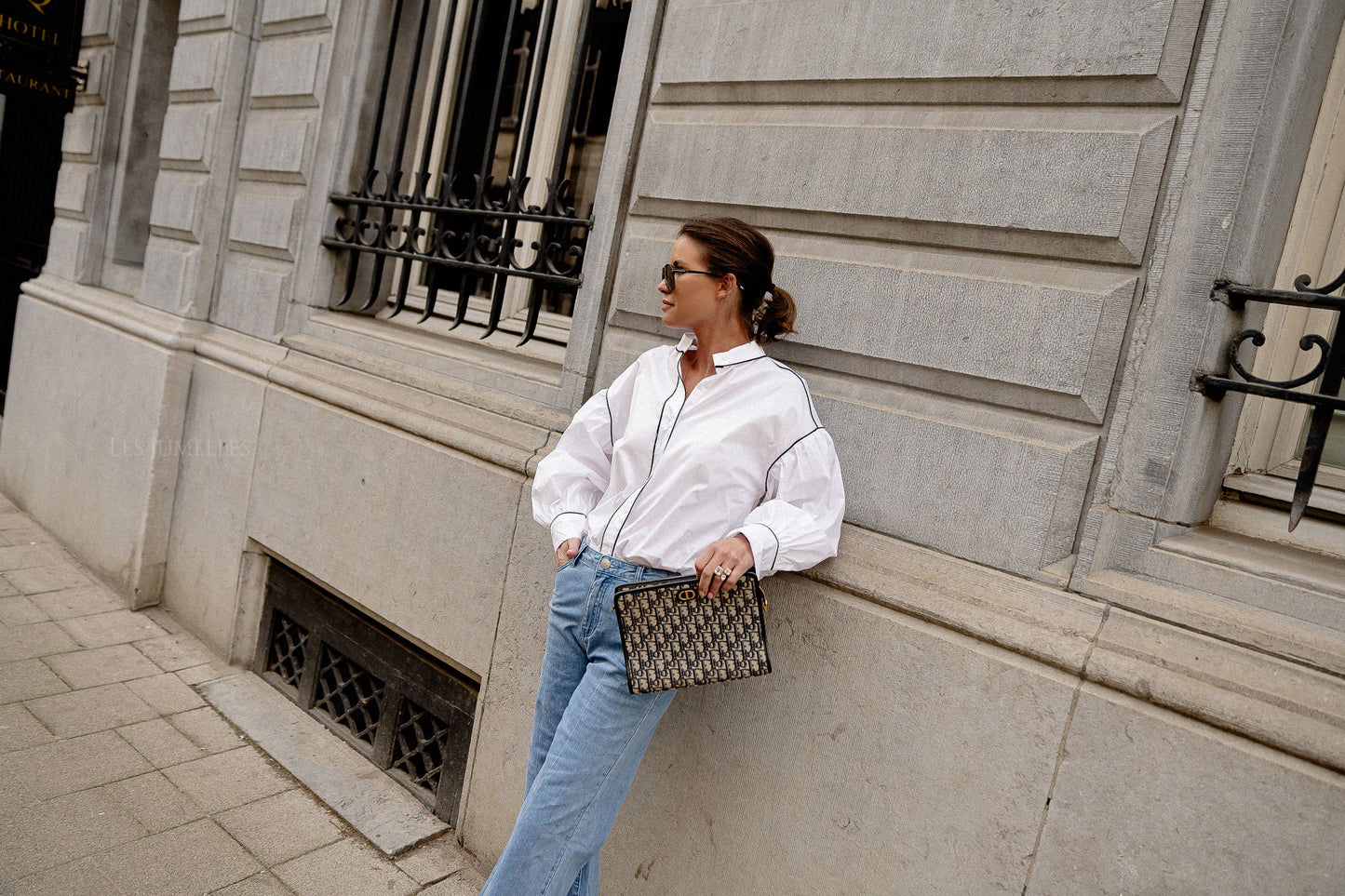 Sarah button-up shirt white