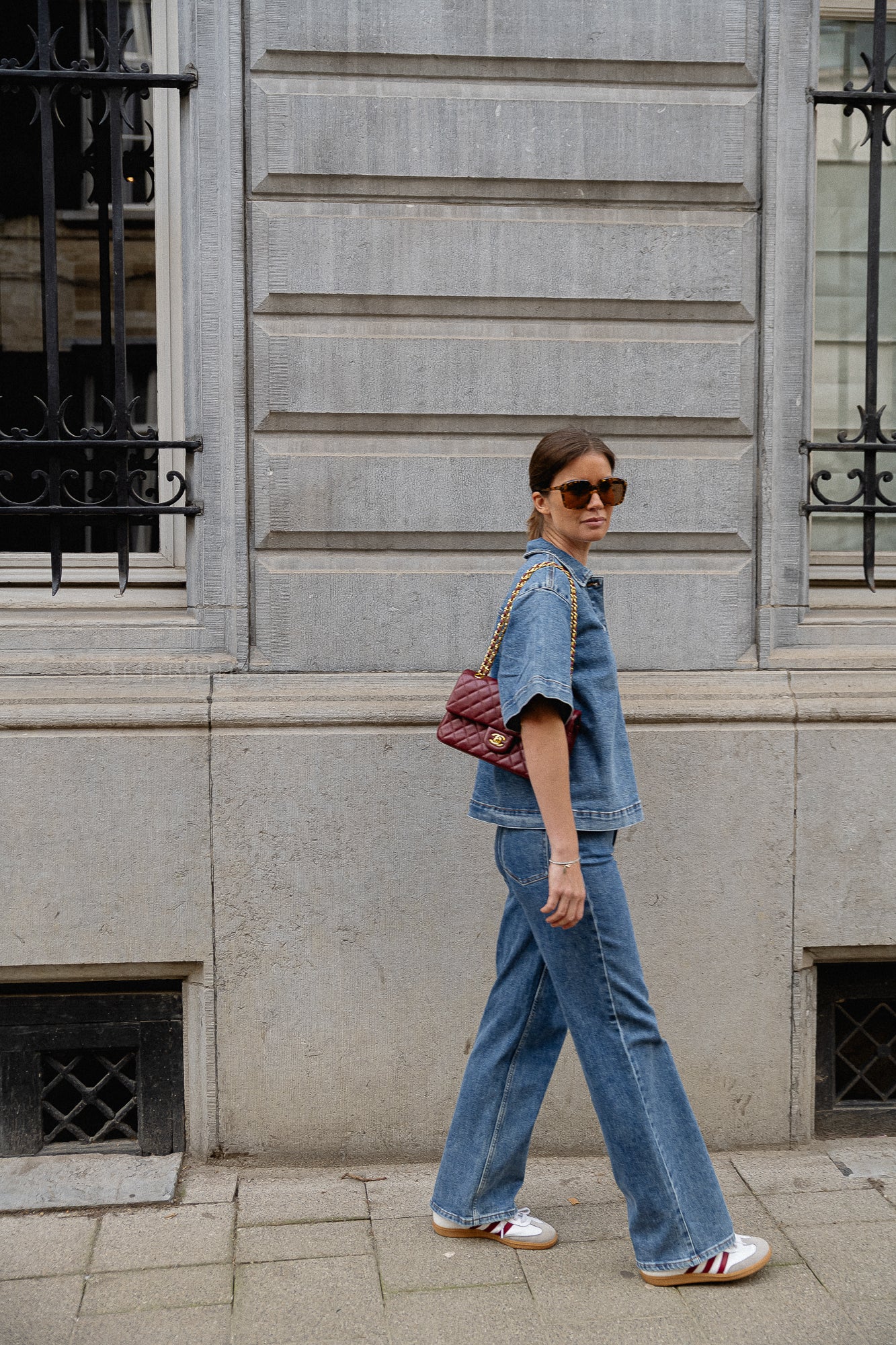 YASDolma SS denim shirt blue