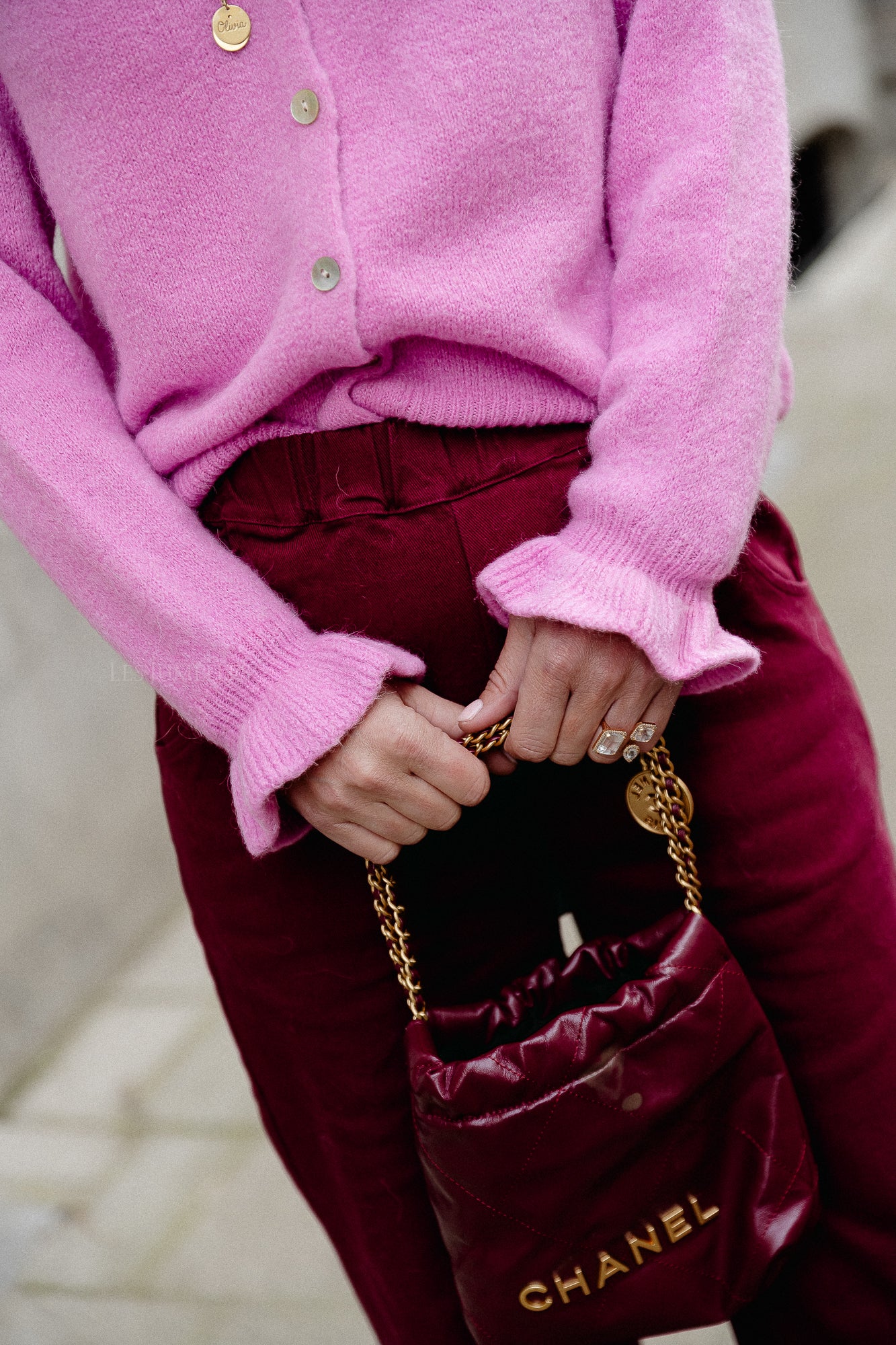 Sophia cardigan orchid