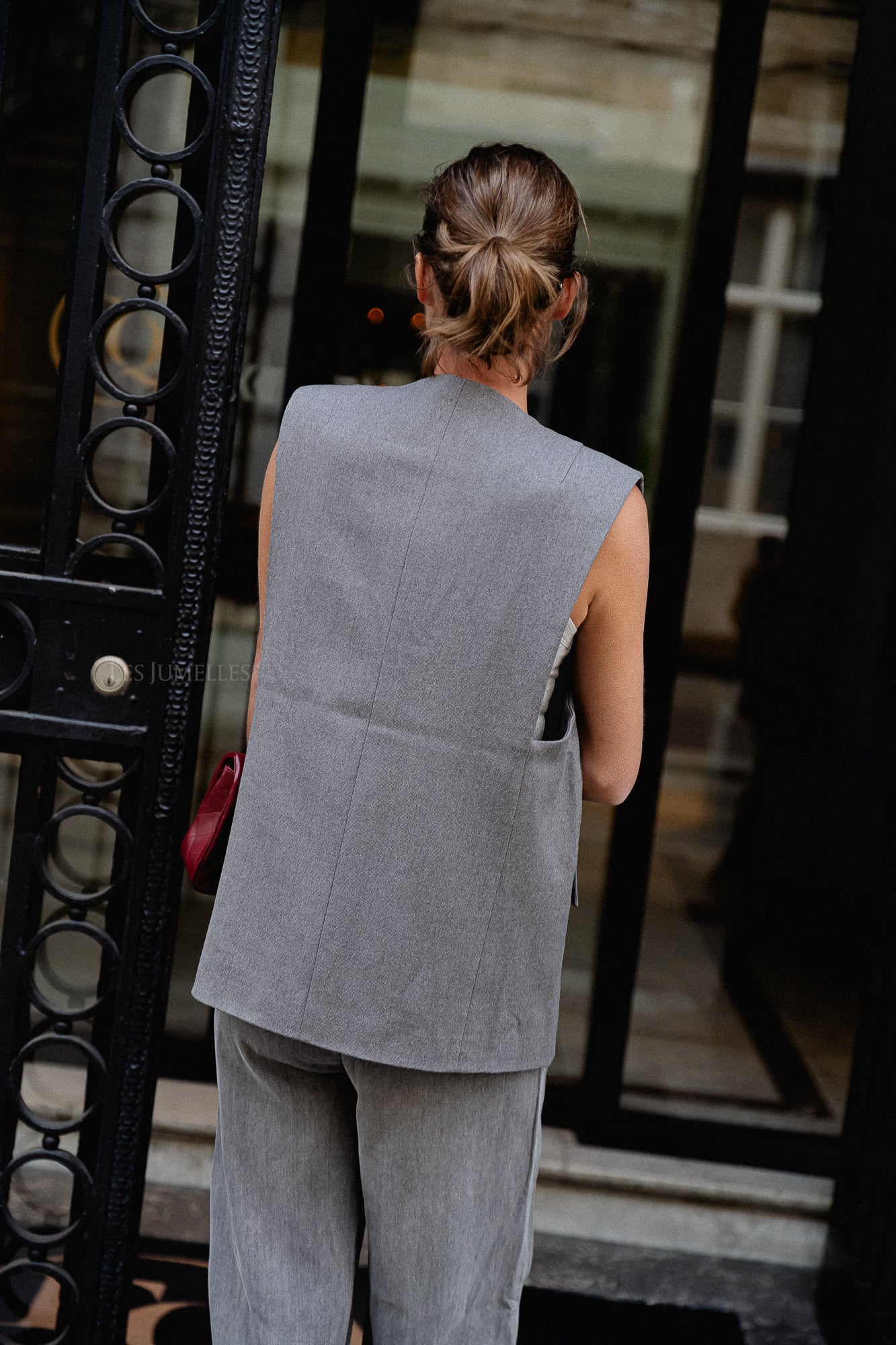 YASDena waistcoat grey