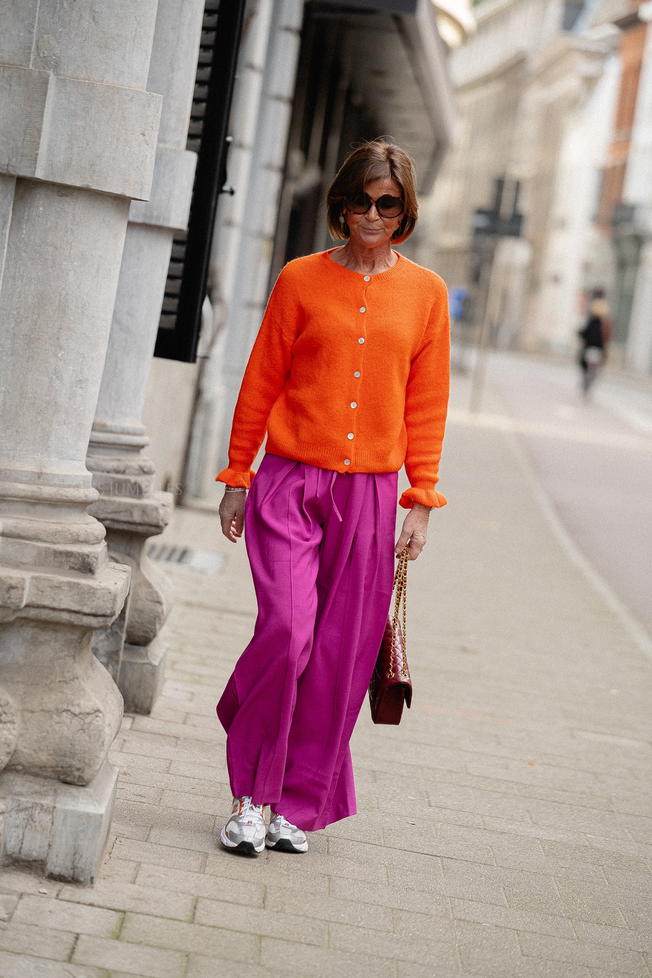 Sophia cardigan orange