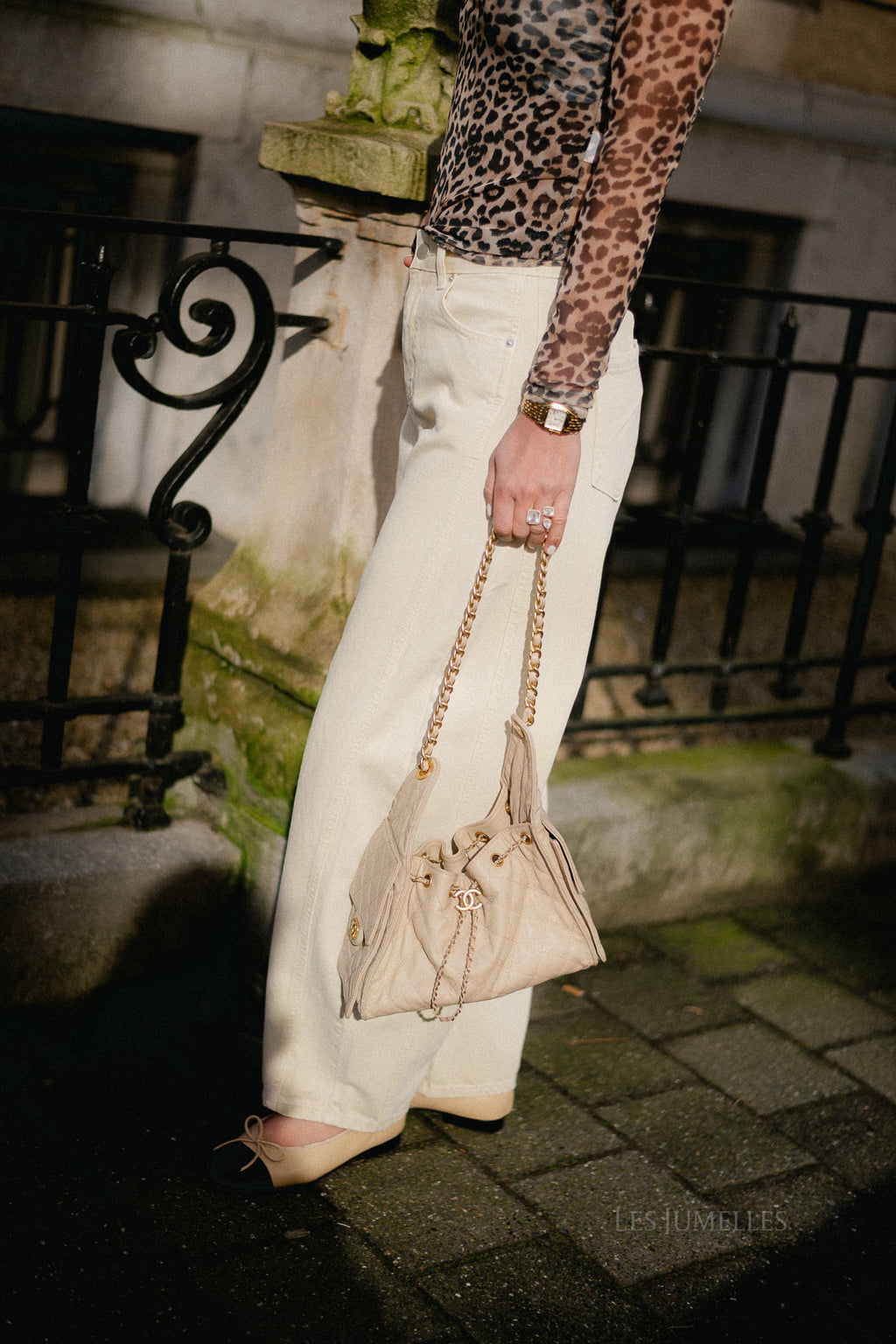 Adela barrel jeans dusty yellow