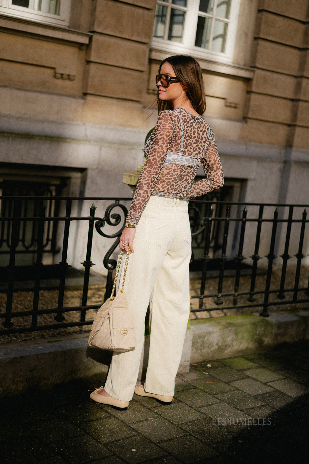 Adela barrel jeans dusty yellow