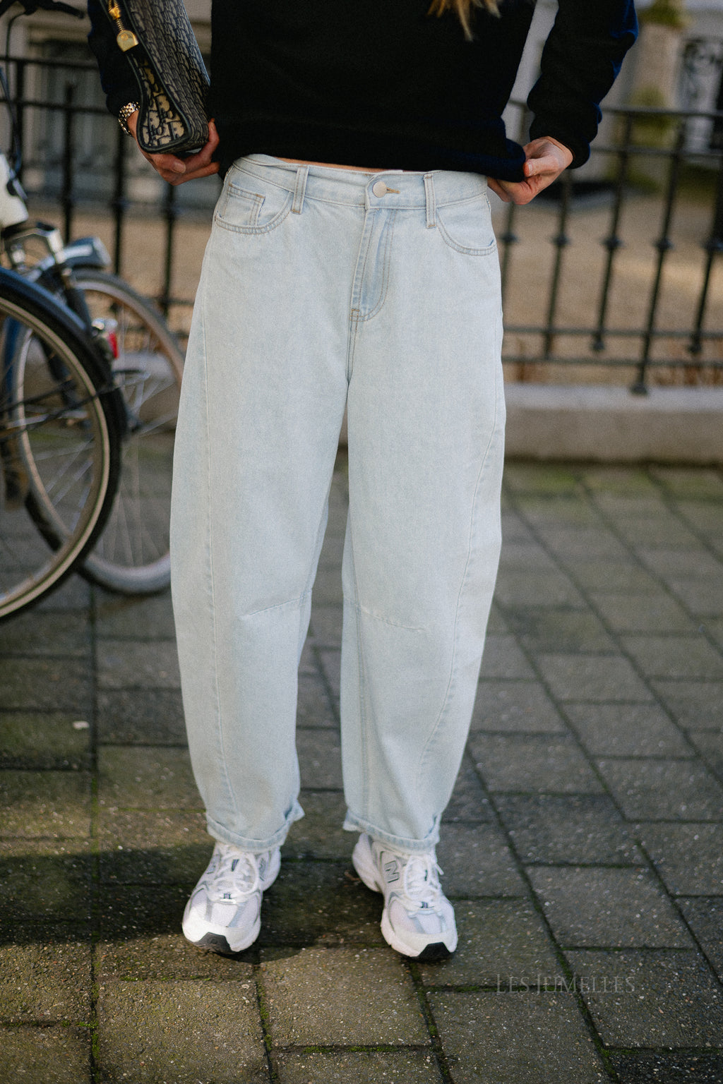 Margot barrel jeans light blue denim