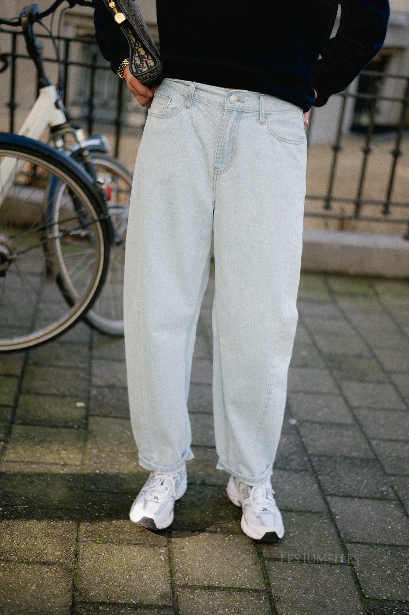 Margot barrel jeans light blue denim