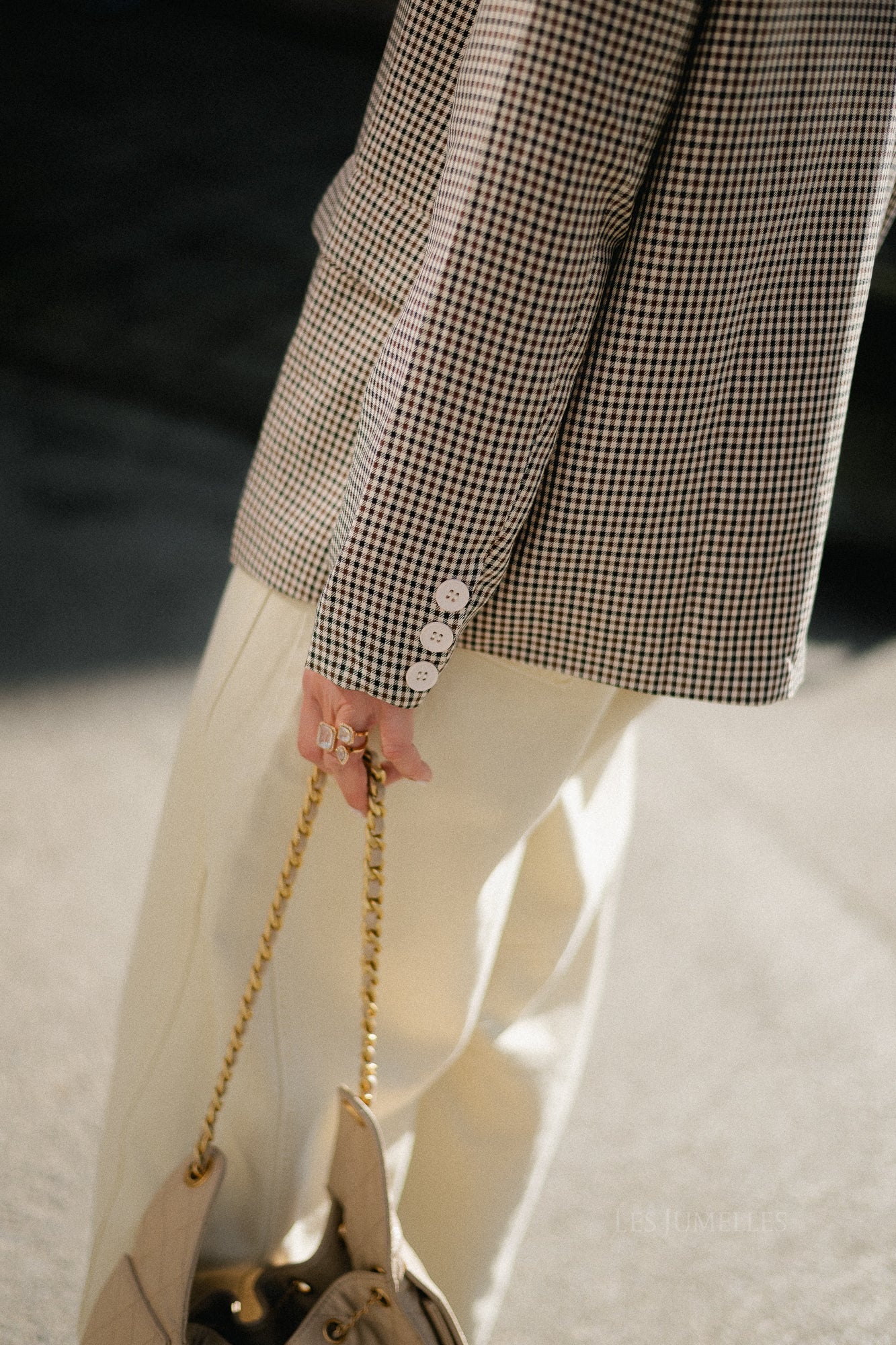 Emmanuelle blazer - plaid brown/black