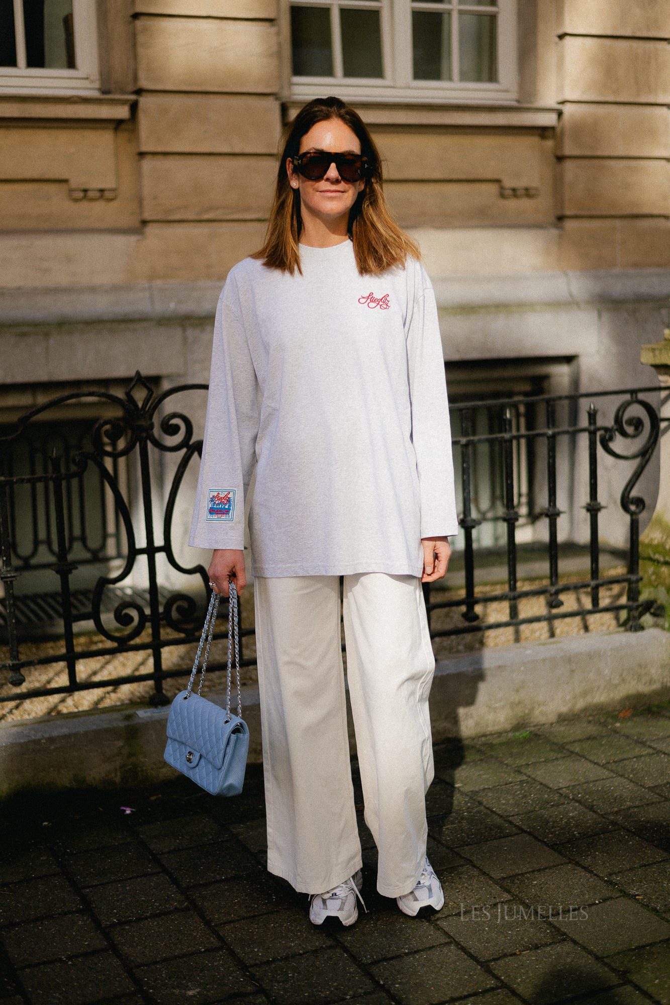 Itala skate tee wide sleeves grey