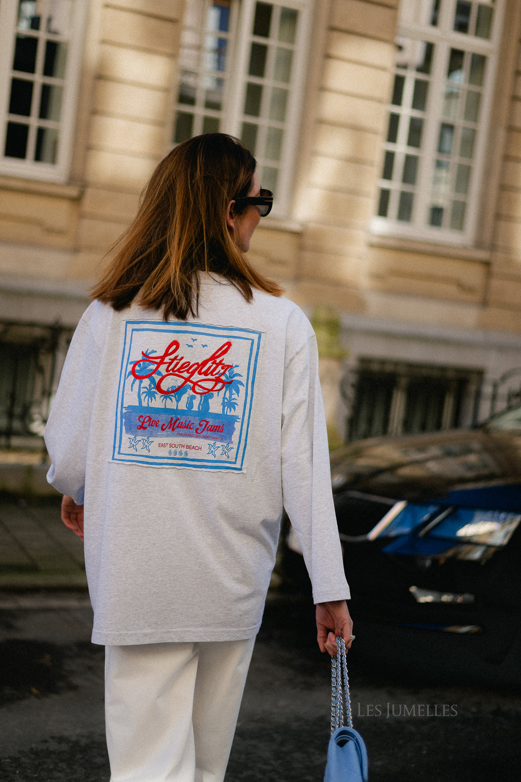 Itala skate tee wide sleeves grey