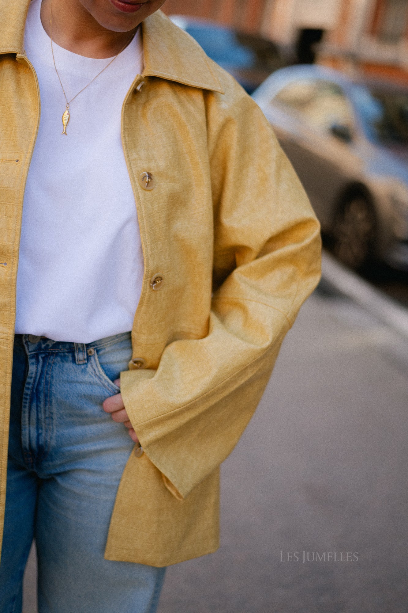 Mees jacket light yellow