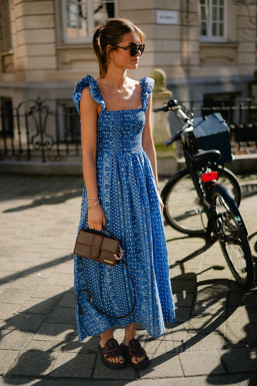 Mare dress mare print blue