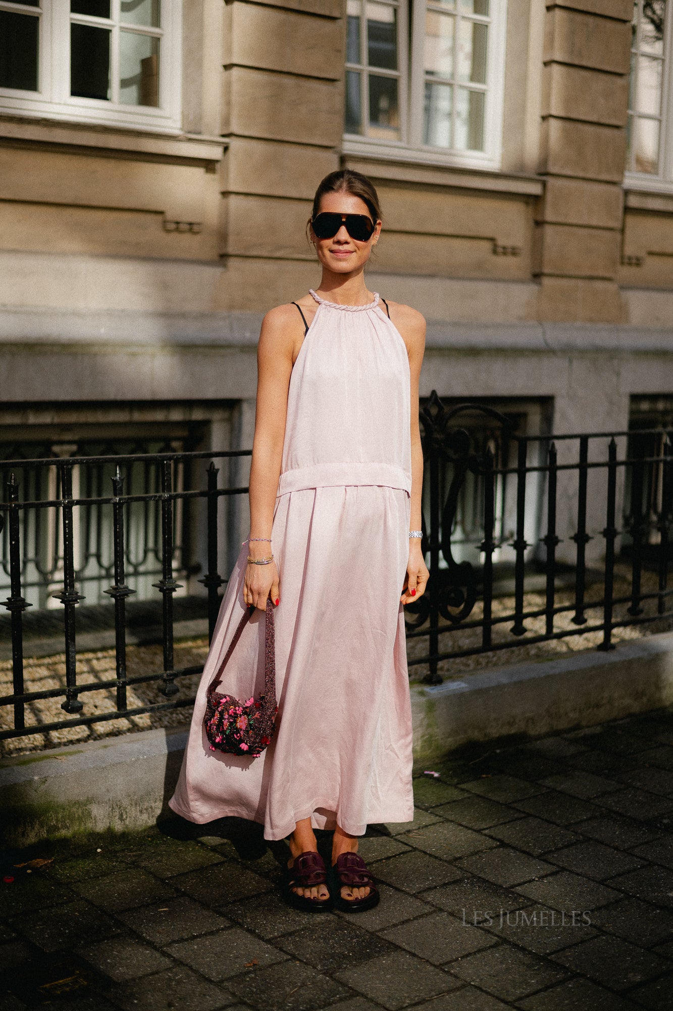 Colombe dress rose