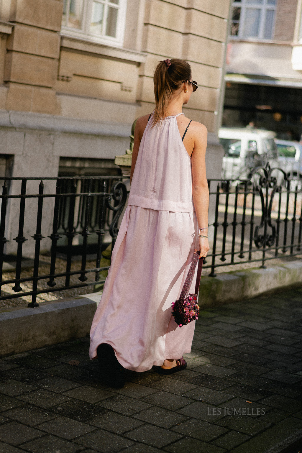 Colombe dress rose