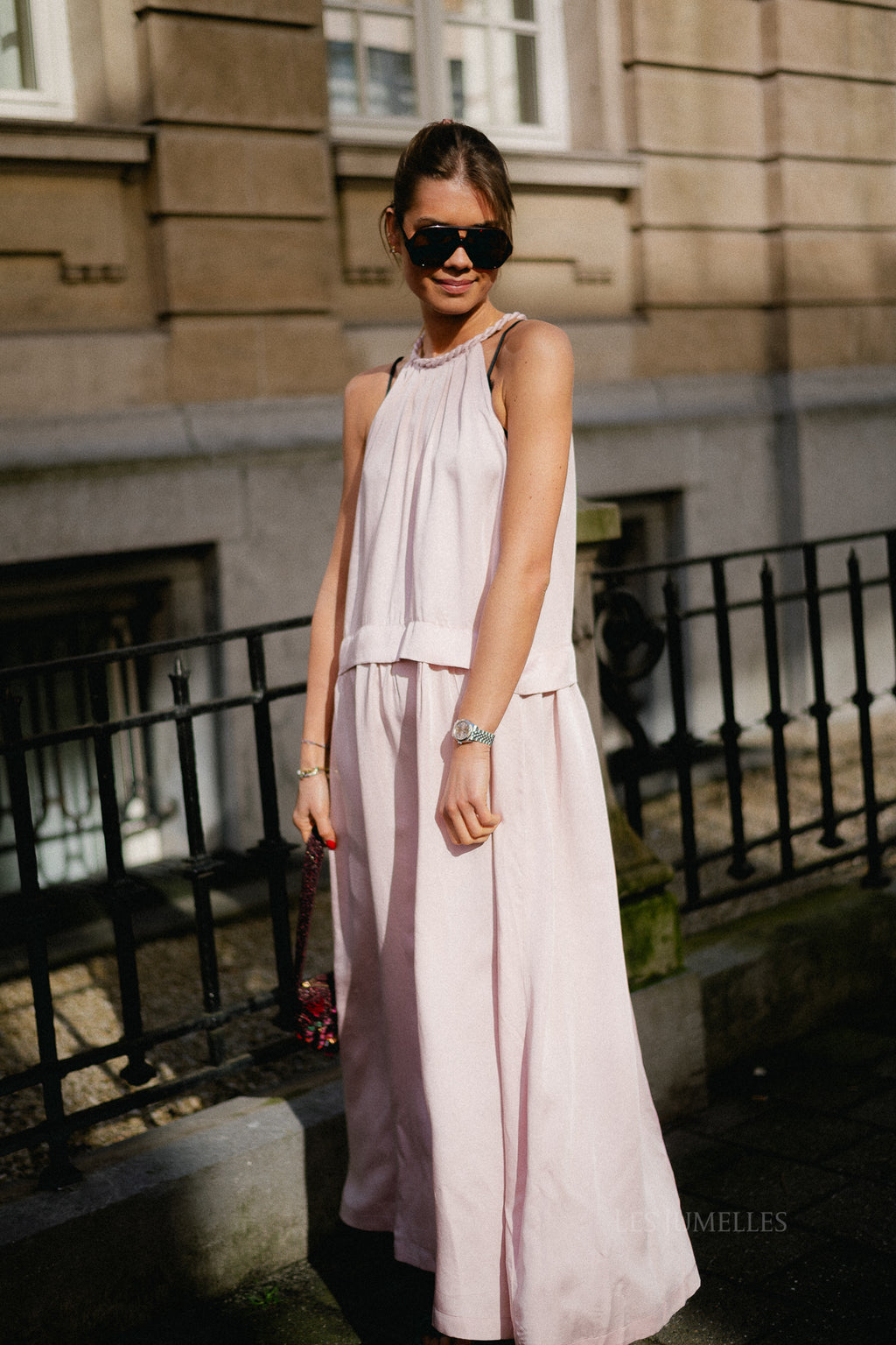 Colombe dress rose