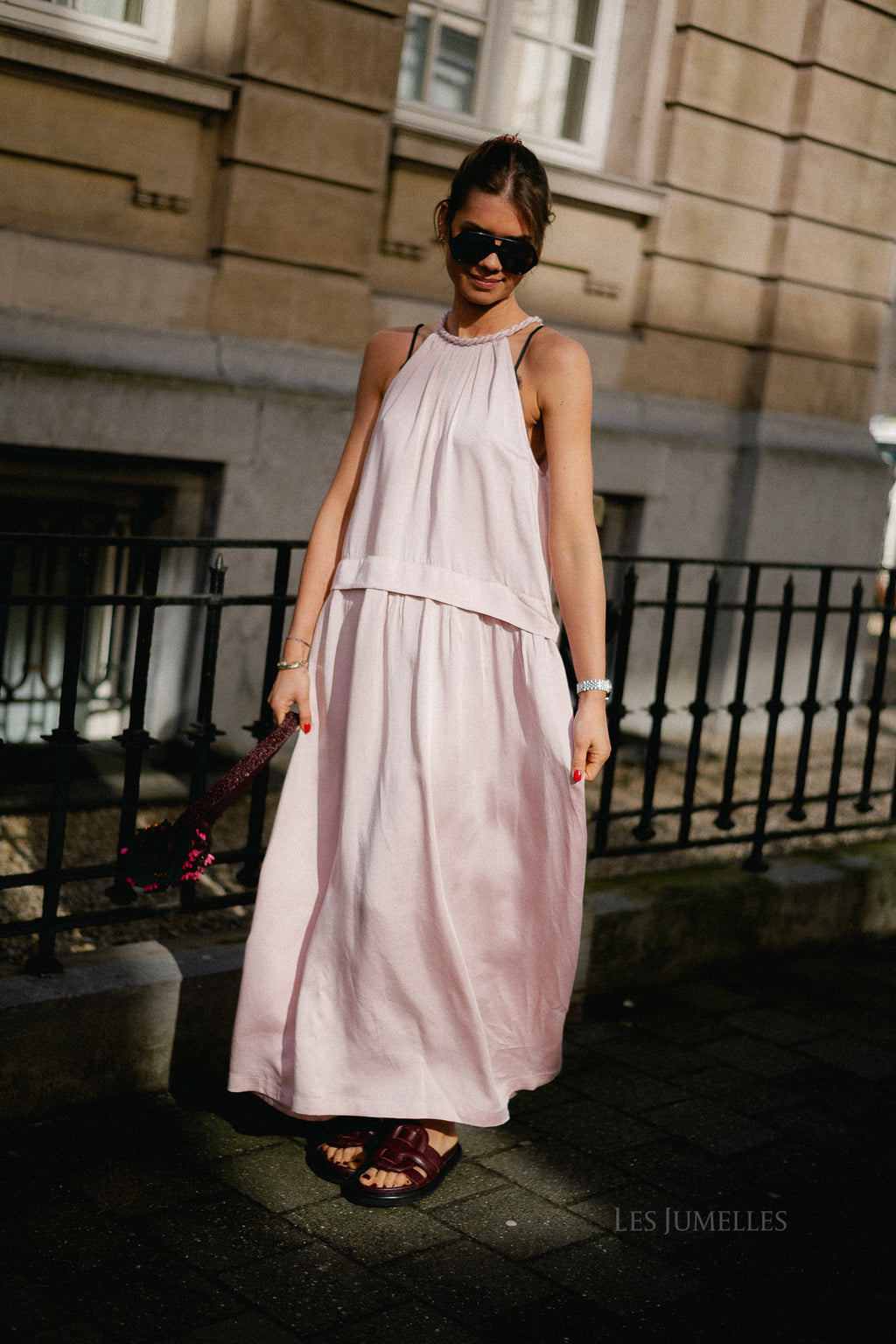 Colombe dress rose