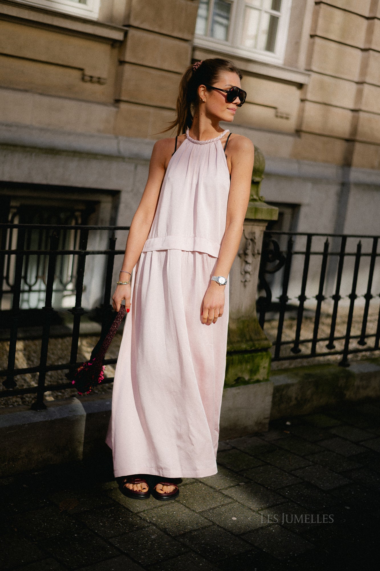 Colombe dress rose