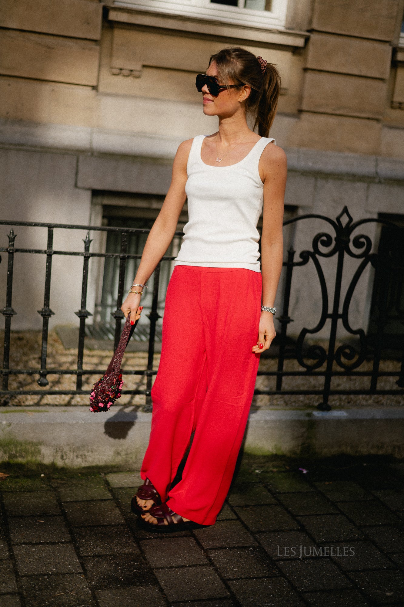 SLFAnna U-neck tank top noos snow white