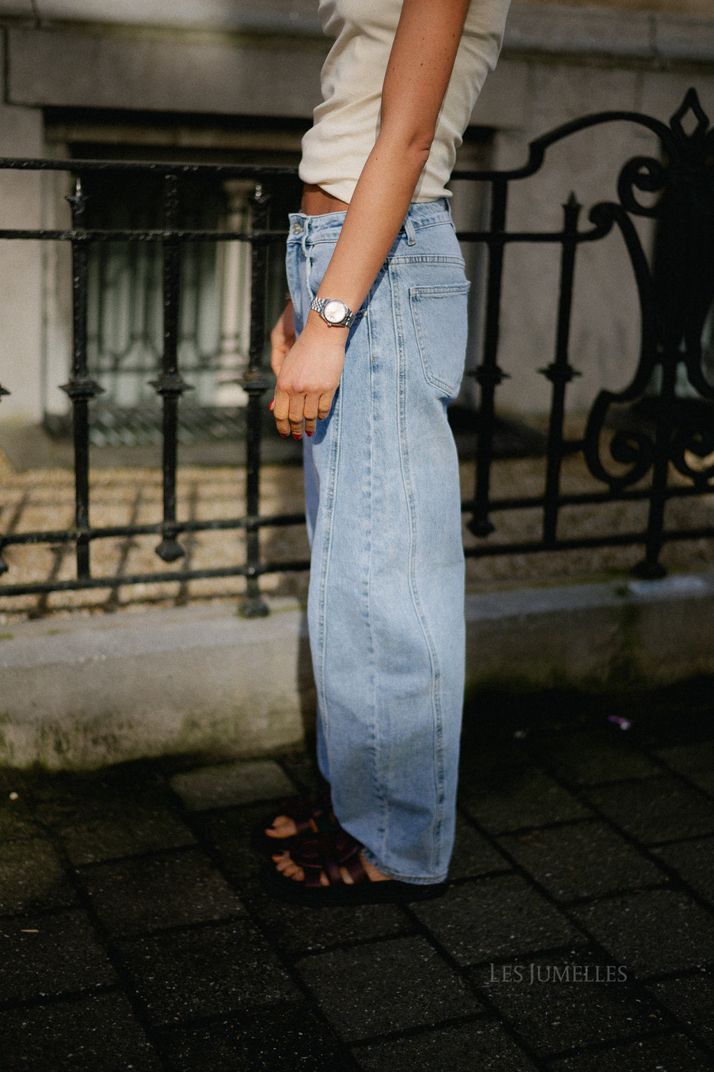 Maureen barrel jeans blue denim