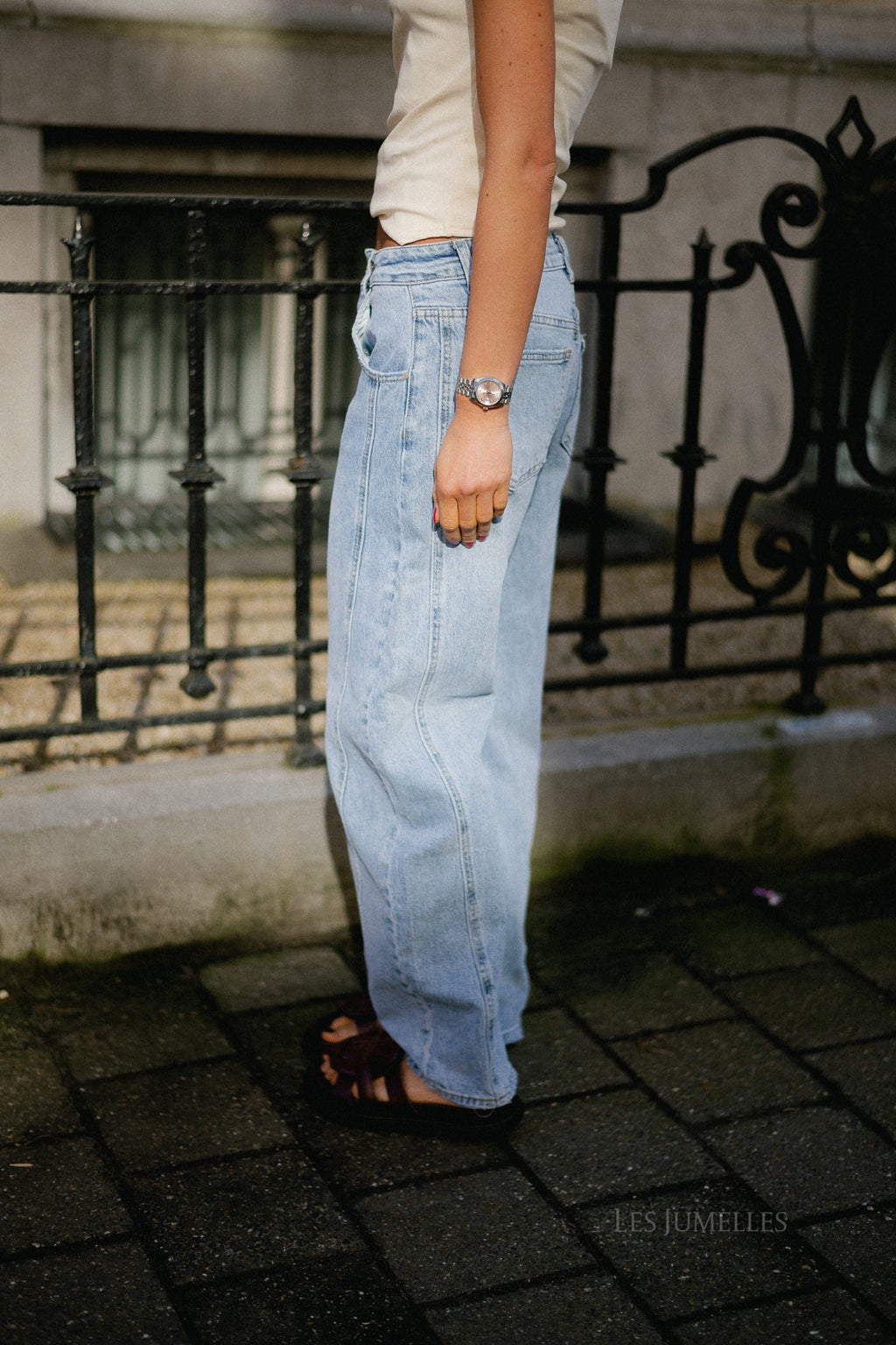 Maureen barrel jeans blue denim