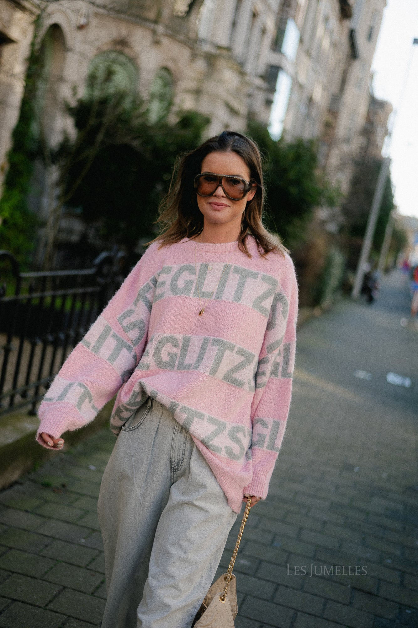 Keisa knitted sweater pink