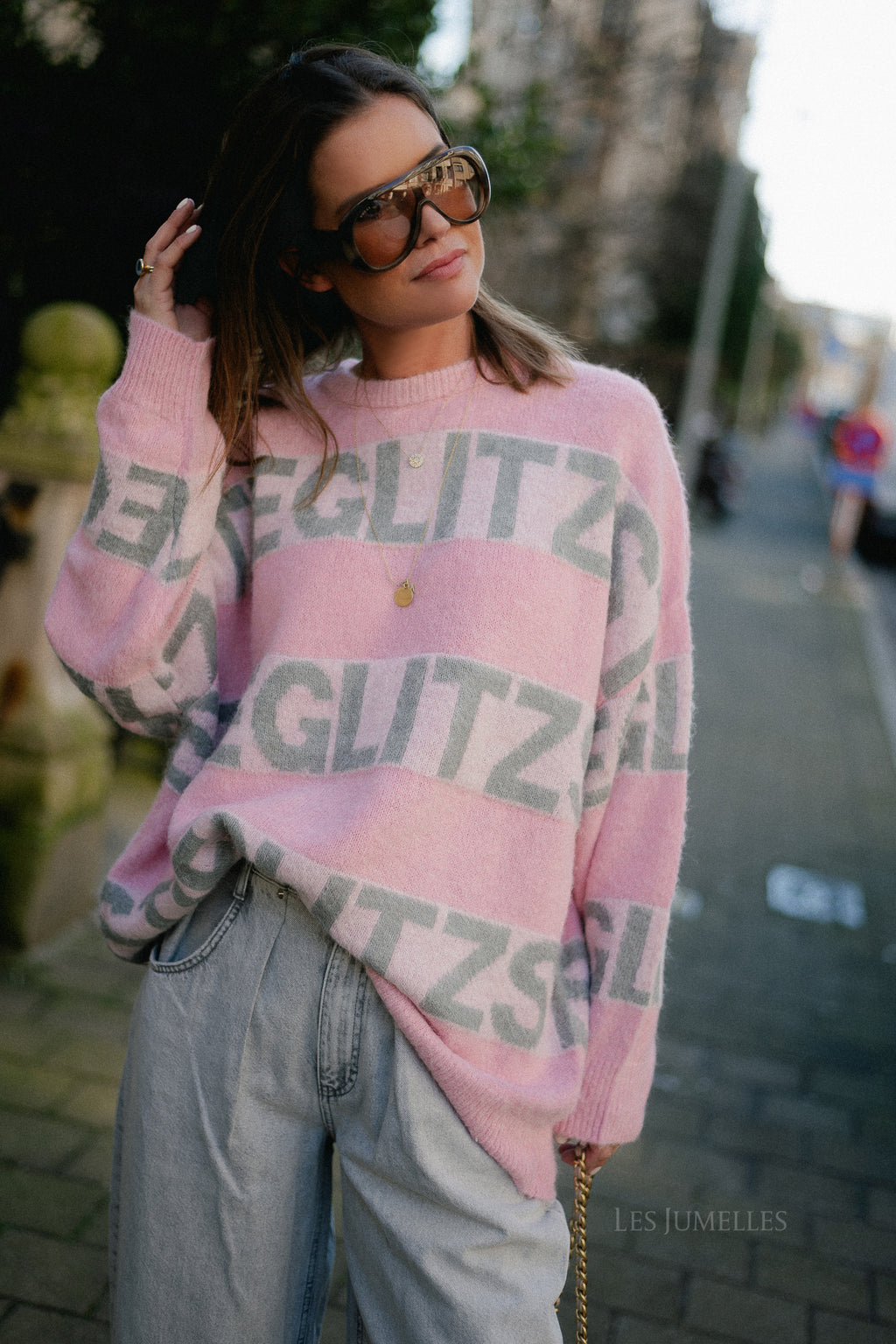 Keisa knitted sweater pink