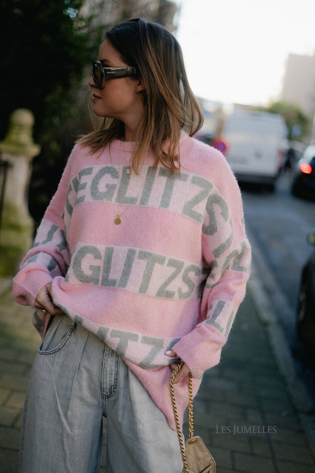 Keisa knitted sweater pink