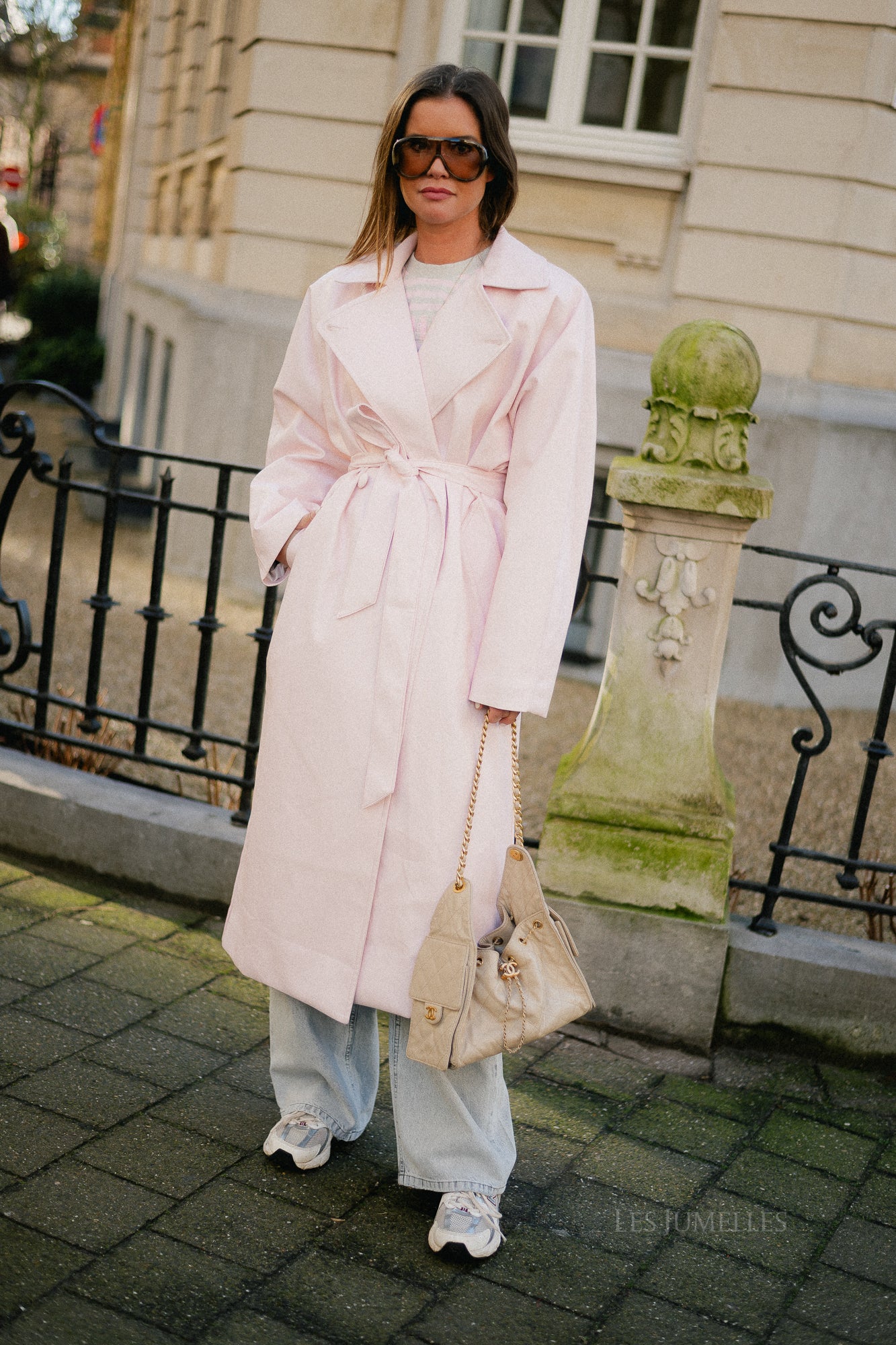 Thalia trenchcoat baby pink