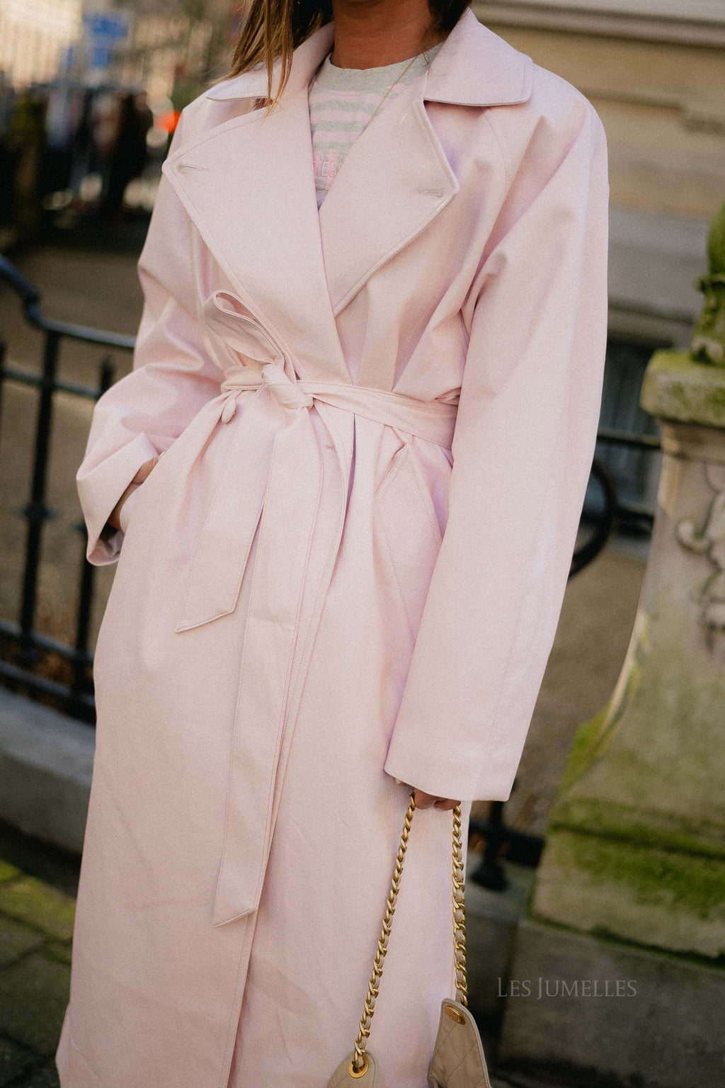 Thalia trenchcoat baby pink