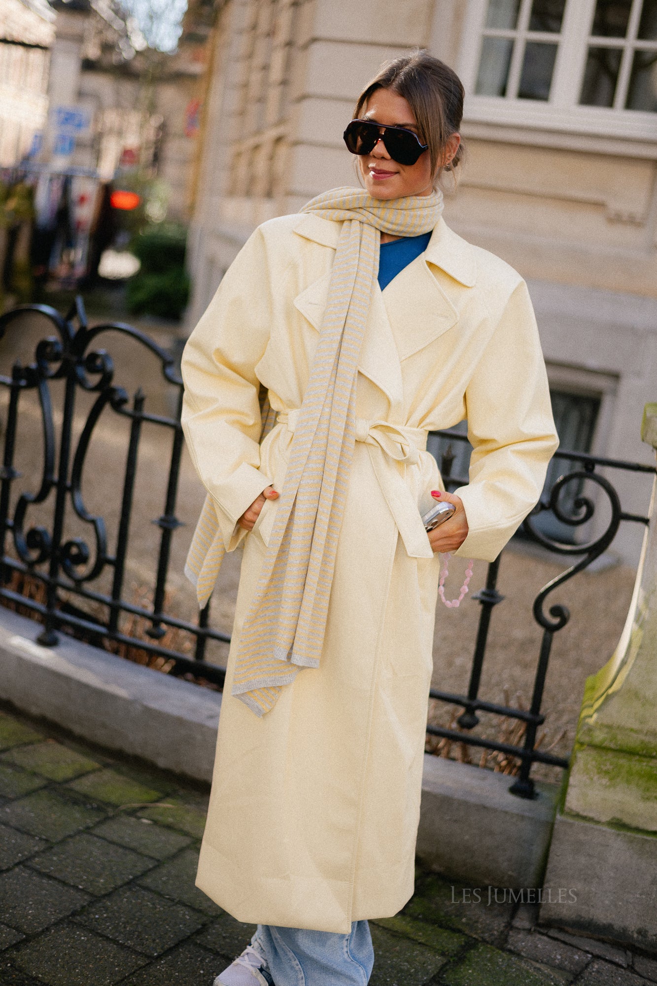 Thalia trenchcoat butter yellow