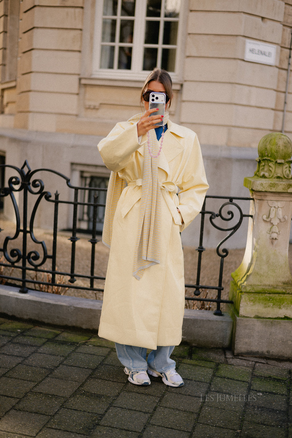 Thalia trenchcoat butter yellow