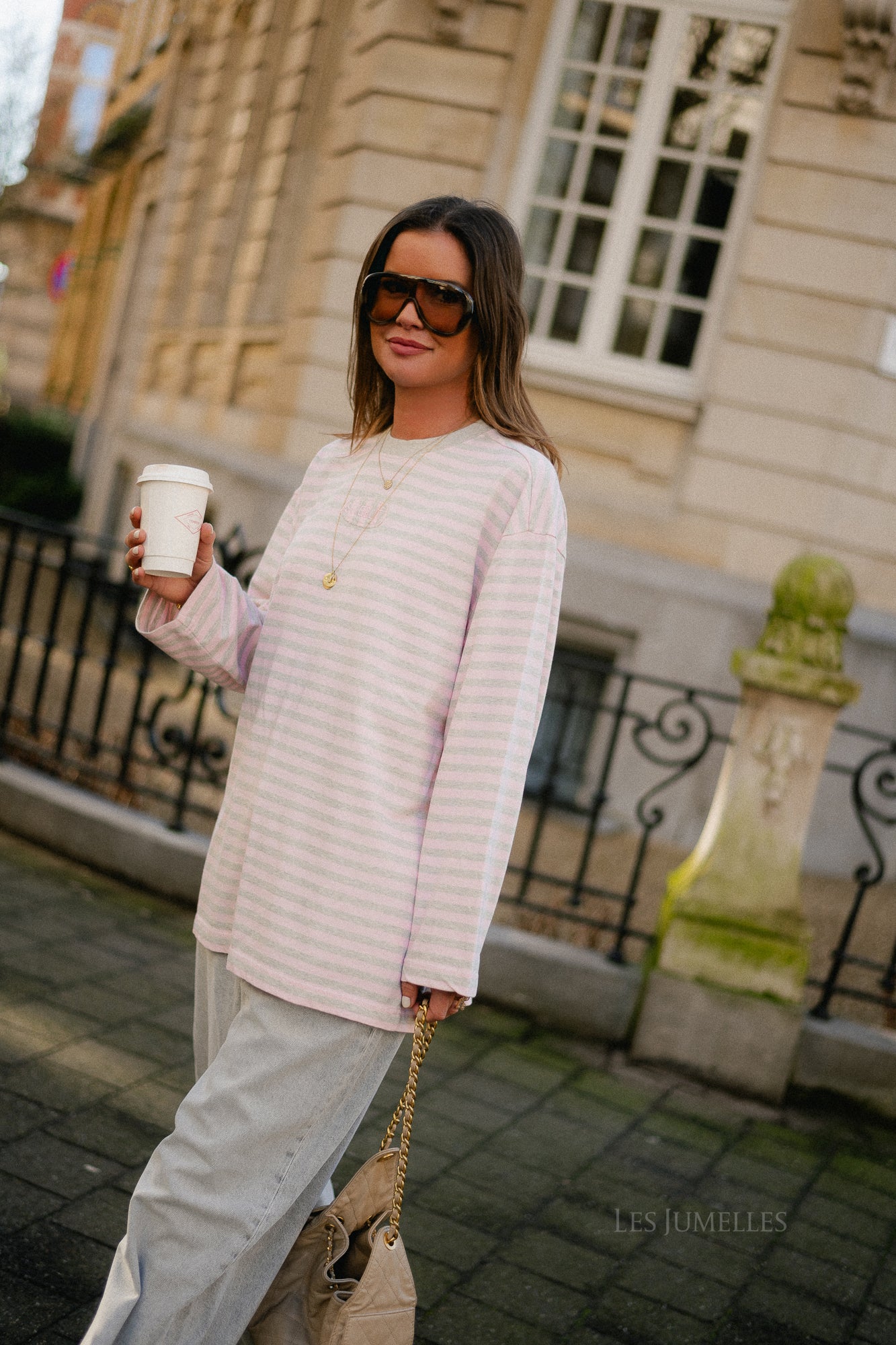 Pia skate tee wide sleeves pink