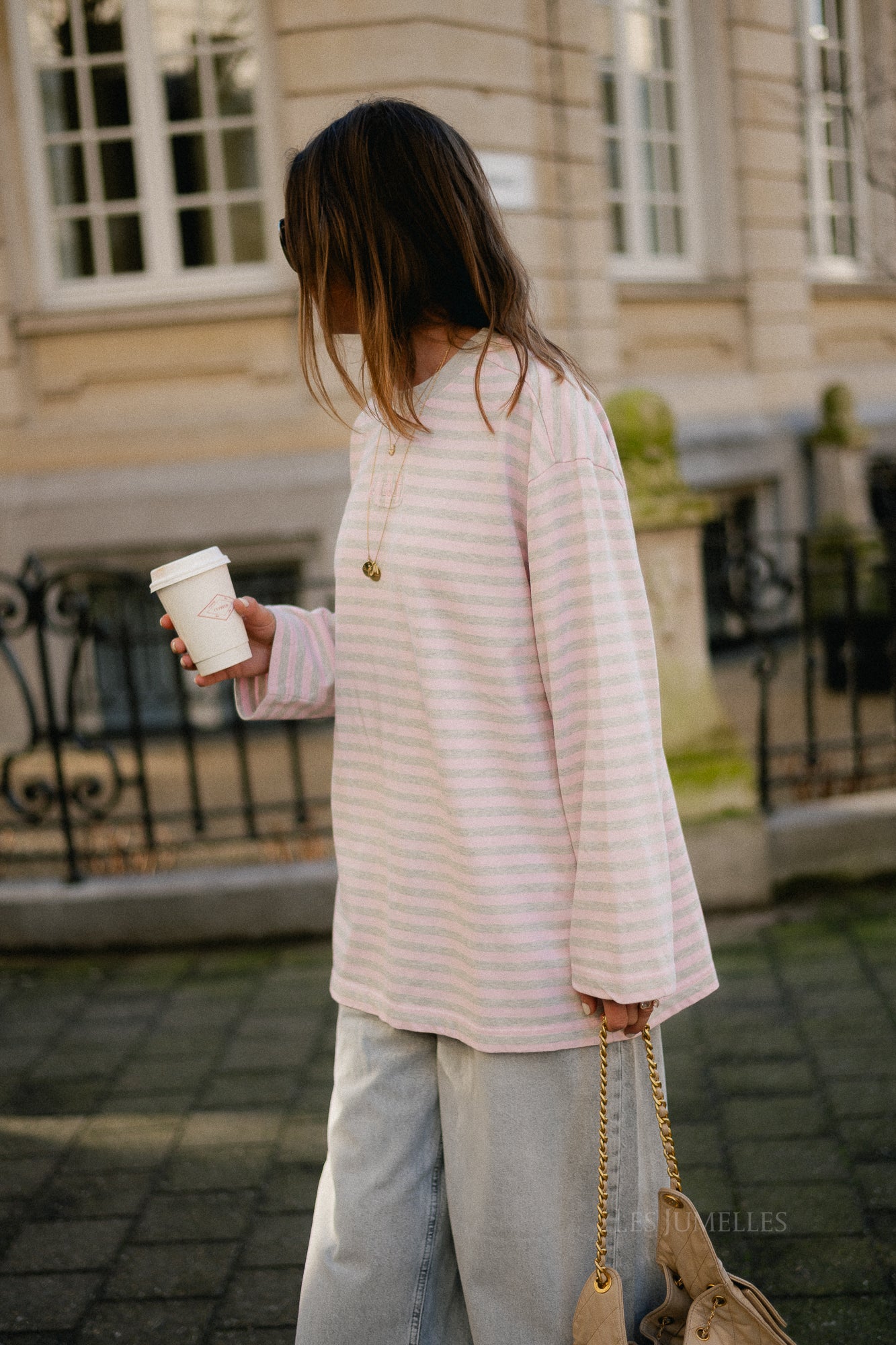 Pia skate tee wide sleeves pink