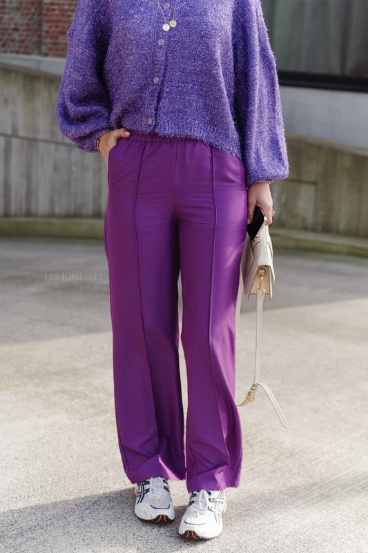 Les Jumelles Pantalon Hana violet