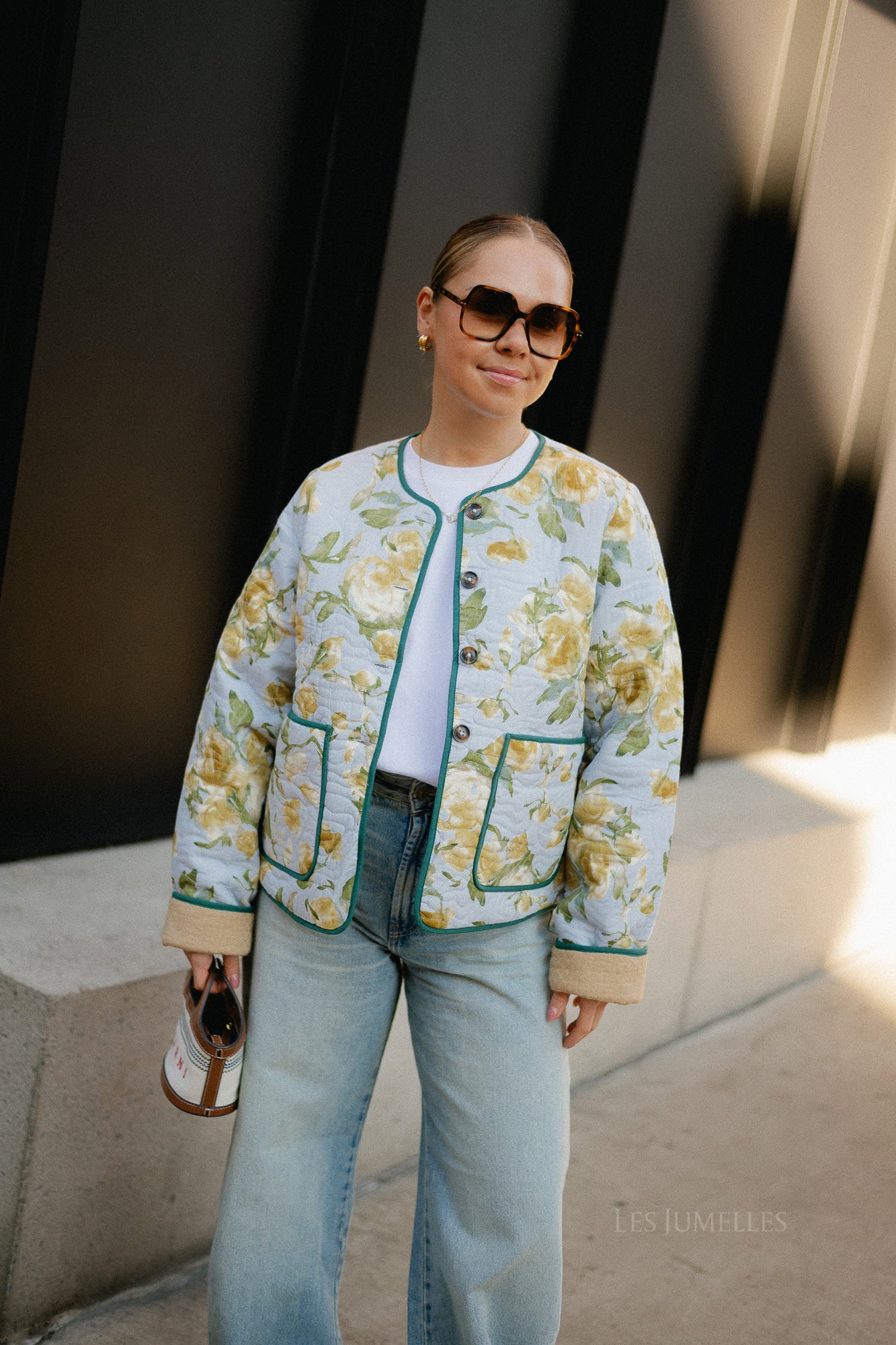 YASMatira LS quilted jacket - skyway/matira