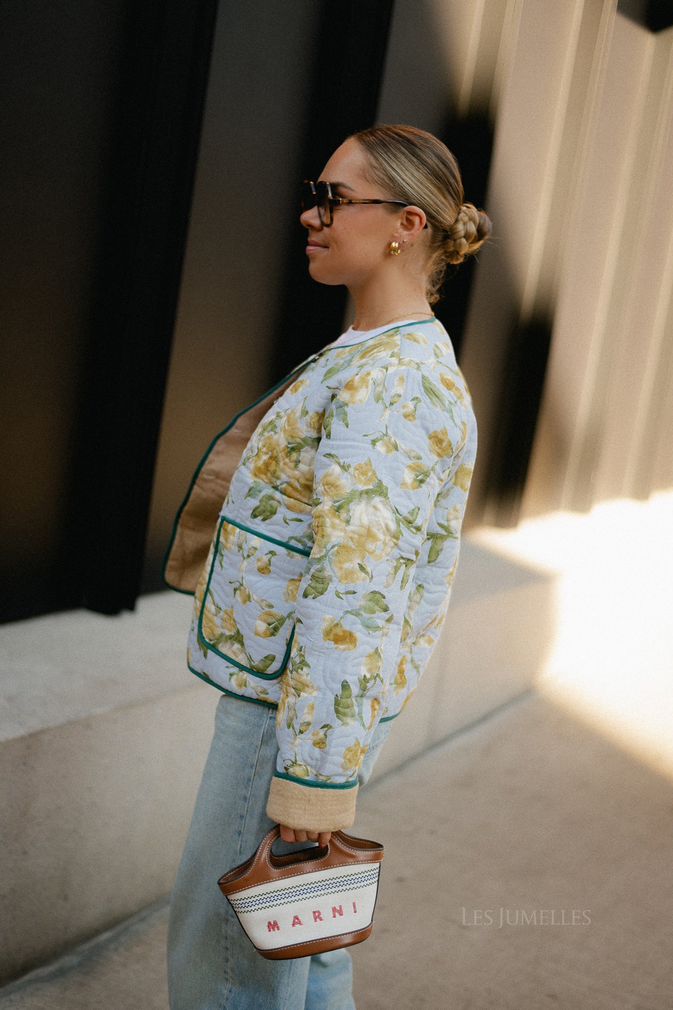 YASMatira LS quilted jacket - skyway/matira