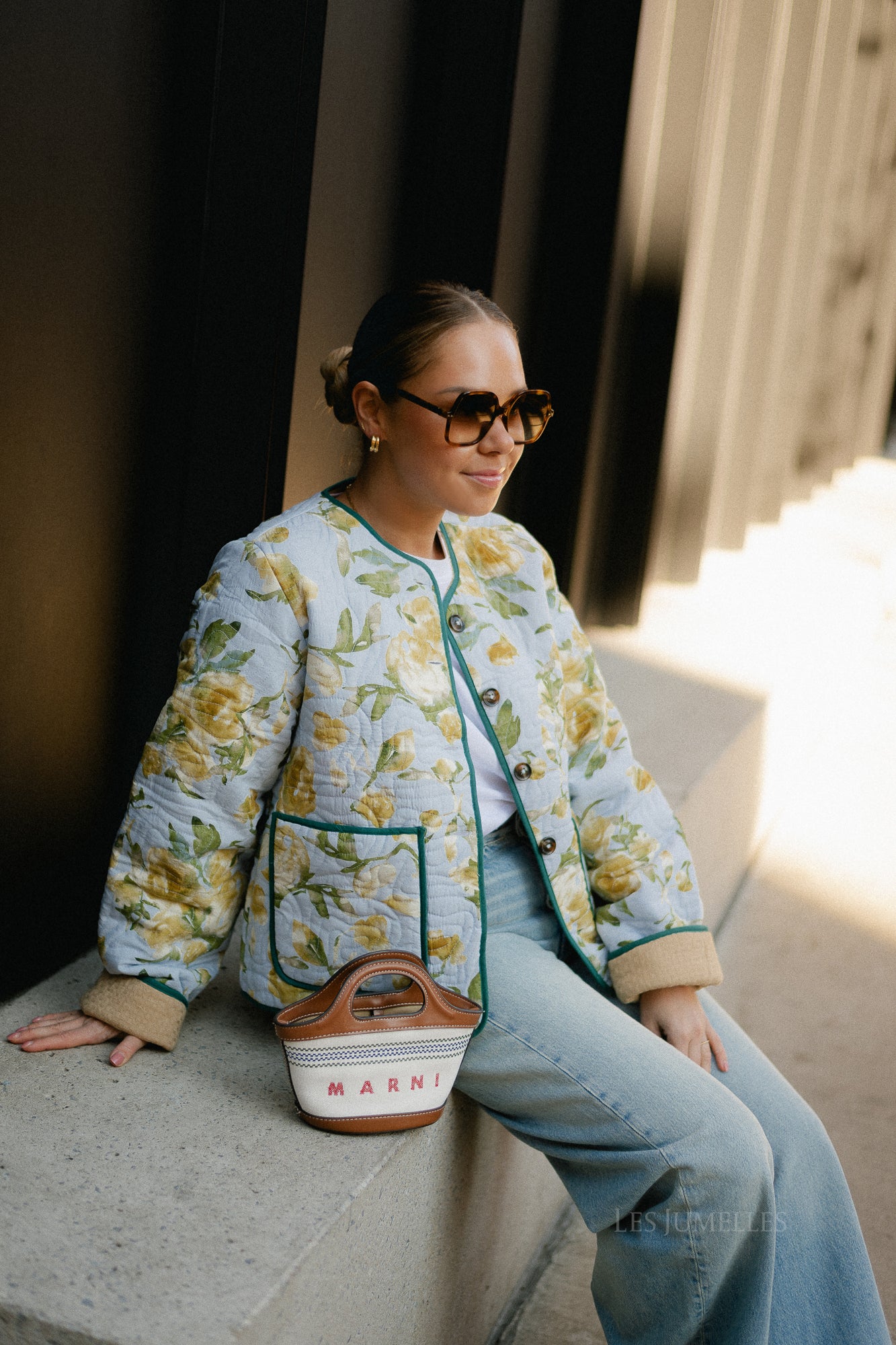 YASMatira LS quilted jacket - skyway/matira