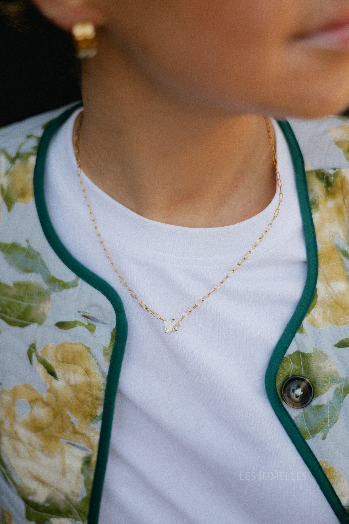 Toi et moi necklace gold