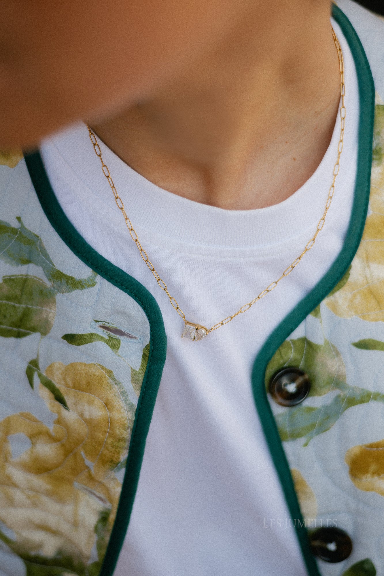 Toi et moi necklace gold