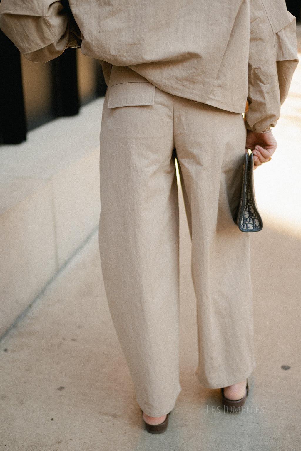 OBJTanya MW barrel pants humus