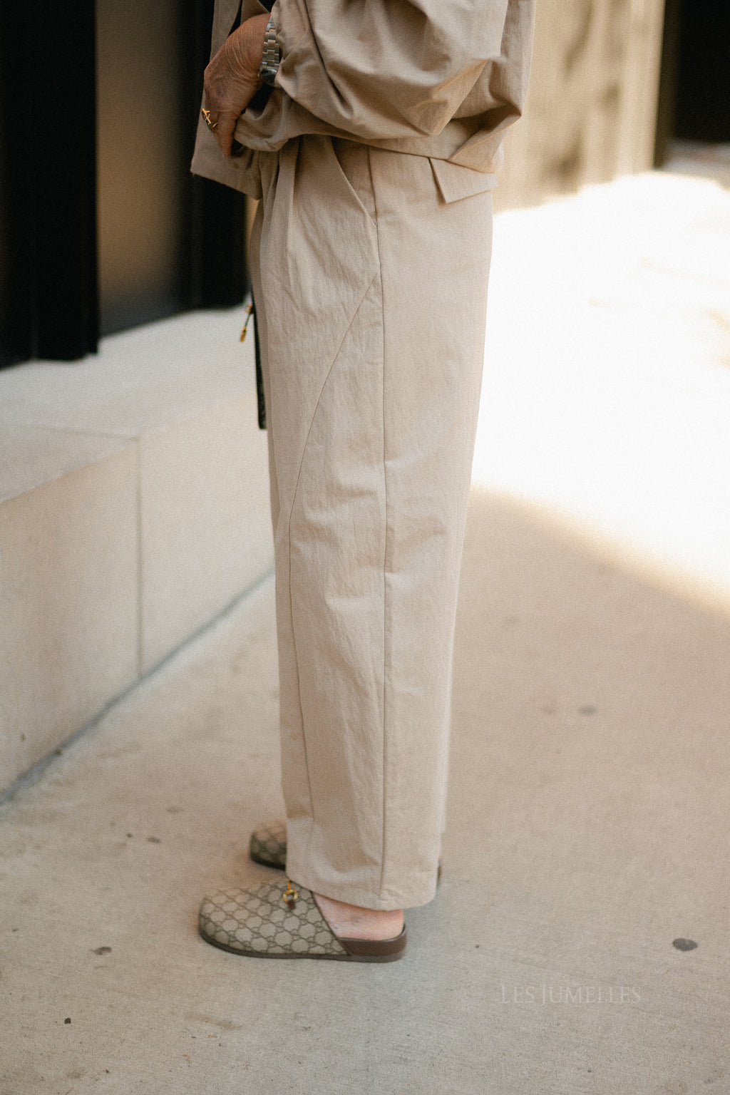 OBJTanya MW barrel pants humus