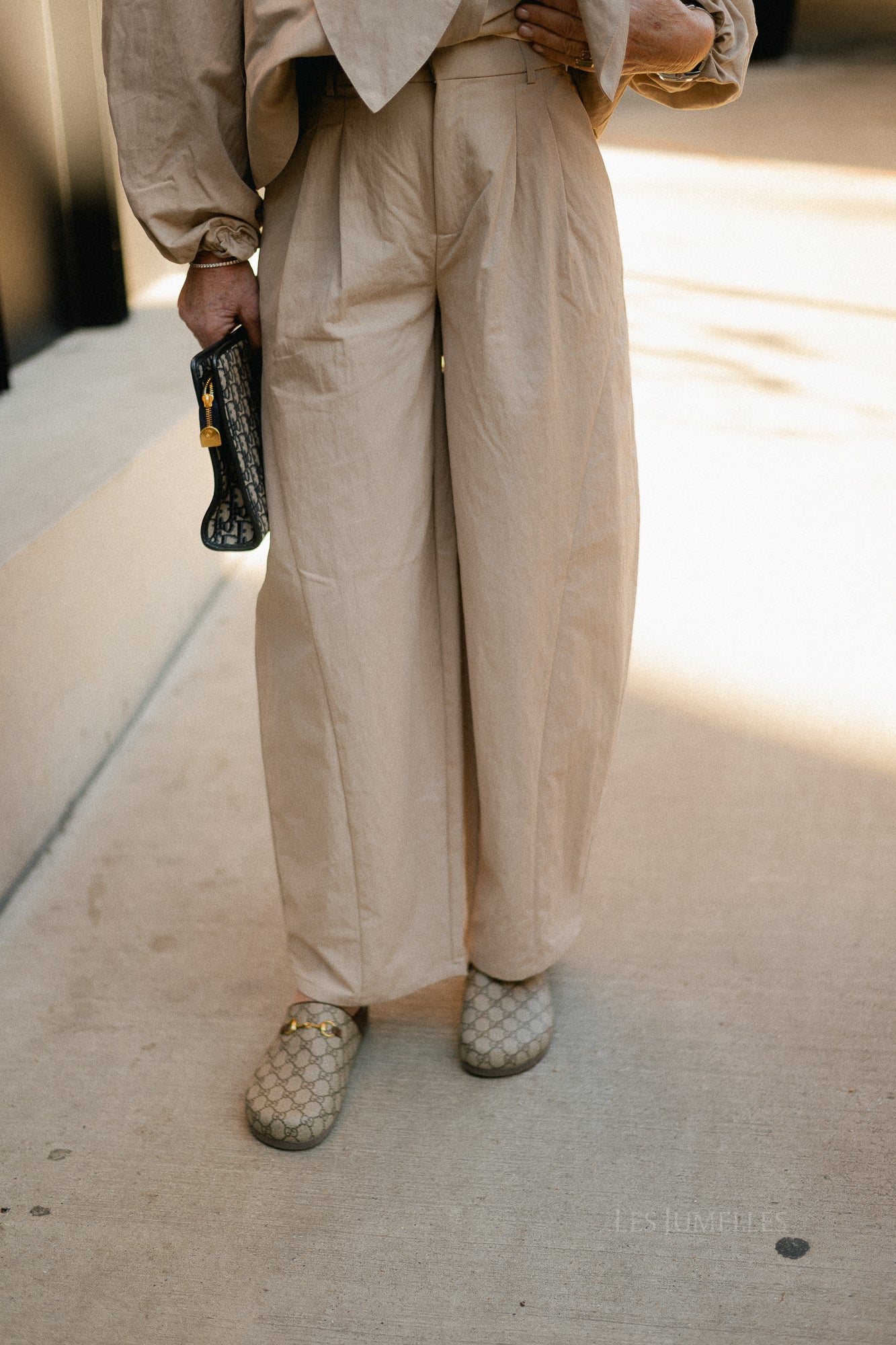 OBJTanya MW barrel pants humus