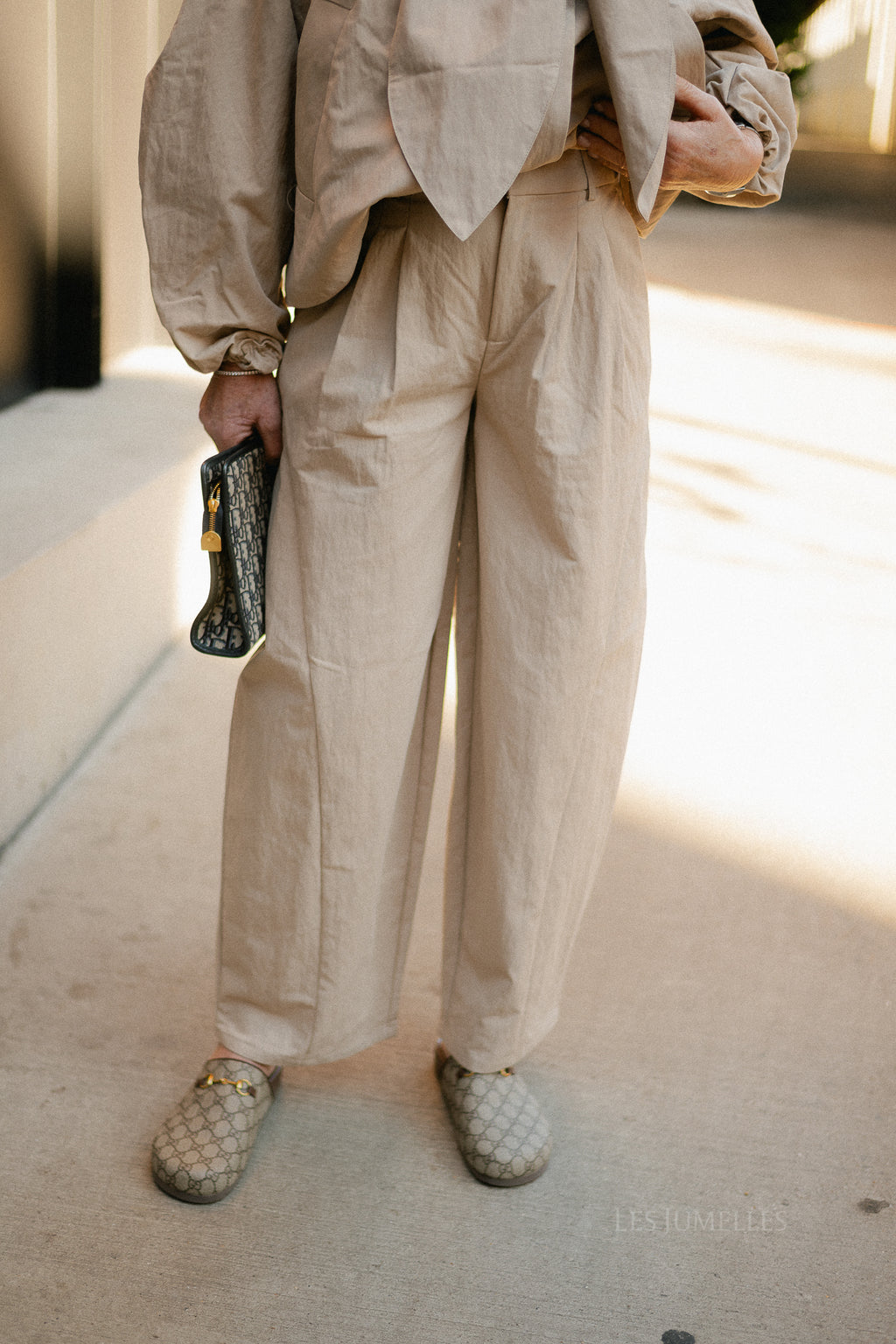 OBJTanya MW barrel pants humus