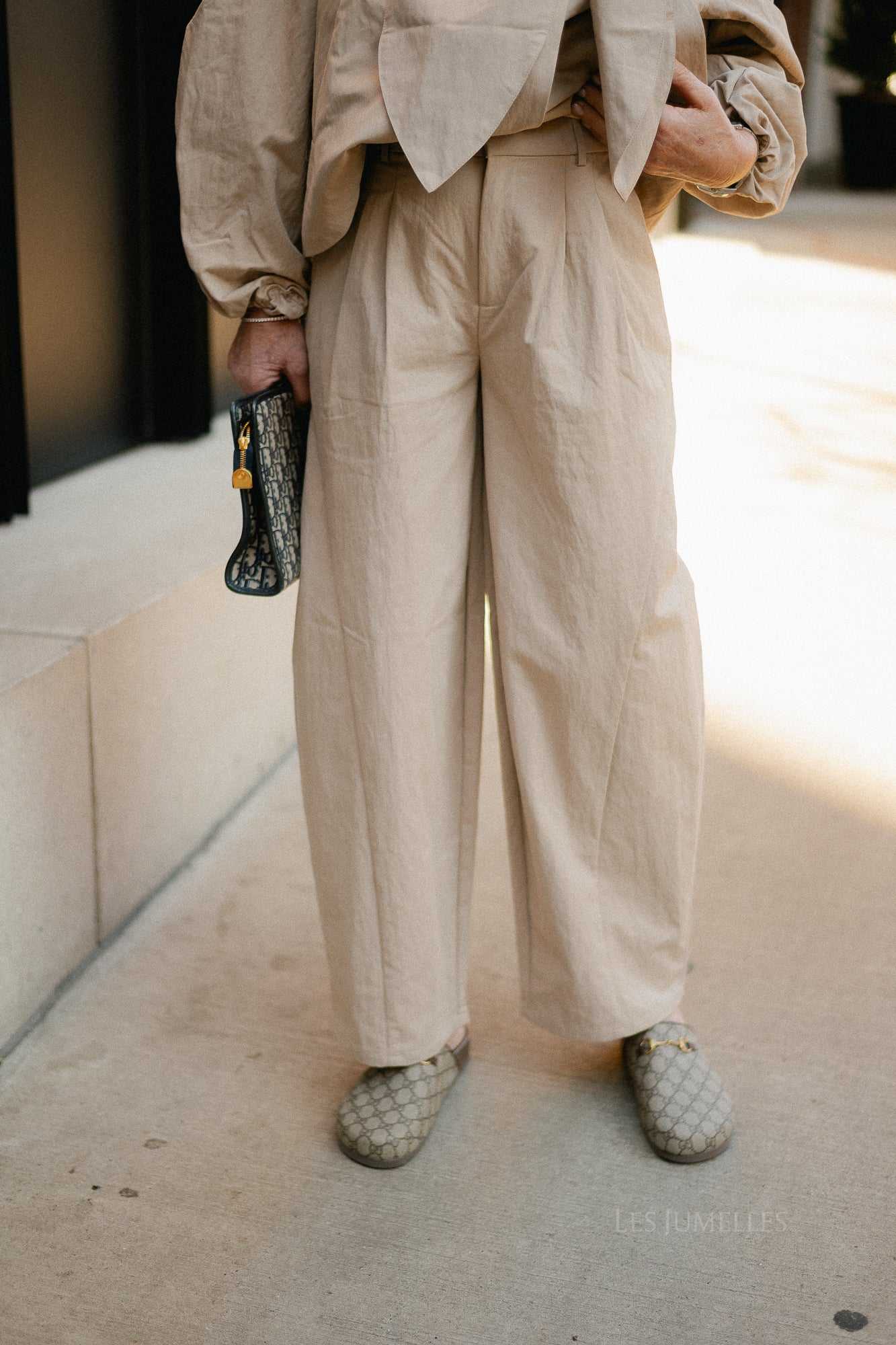 OBJTanya MW barrel pants humus