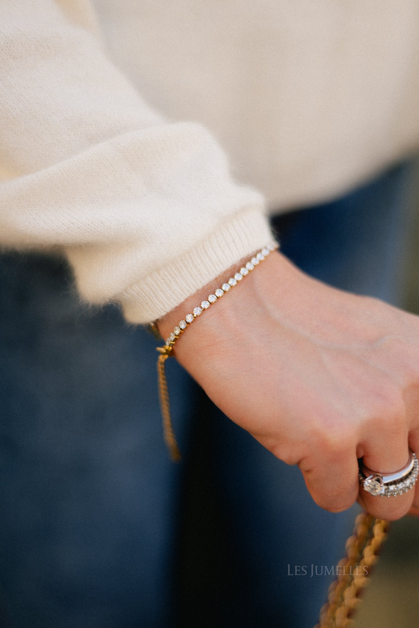 Classic tennis bracelet gold