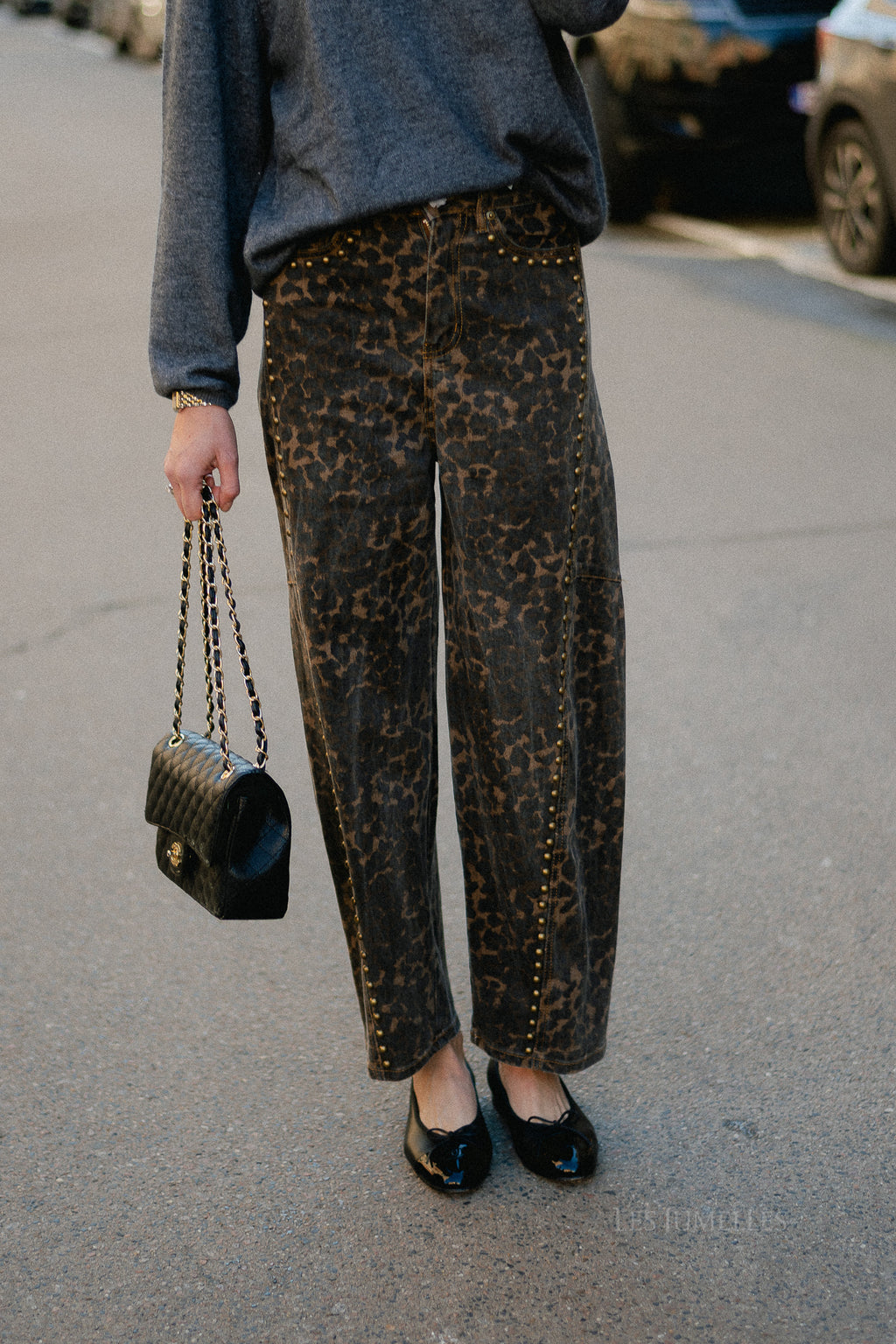 Rachel leopard baloon-fit jeans