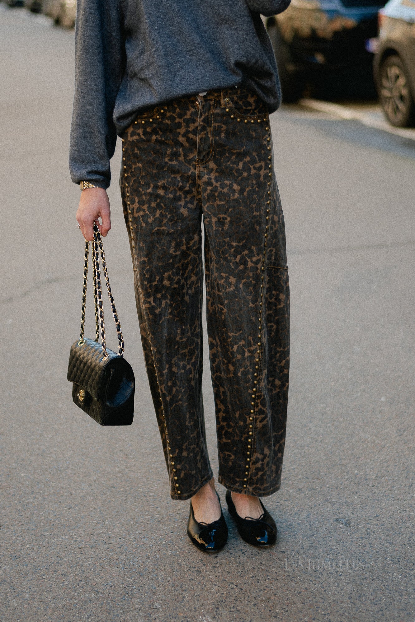 Rachel leopard baloon-fit jeans