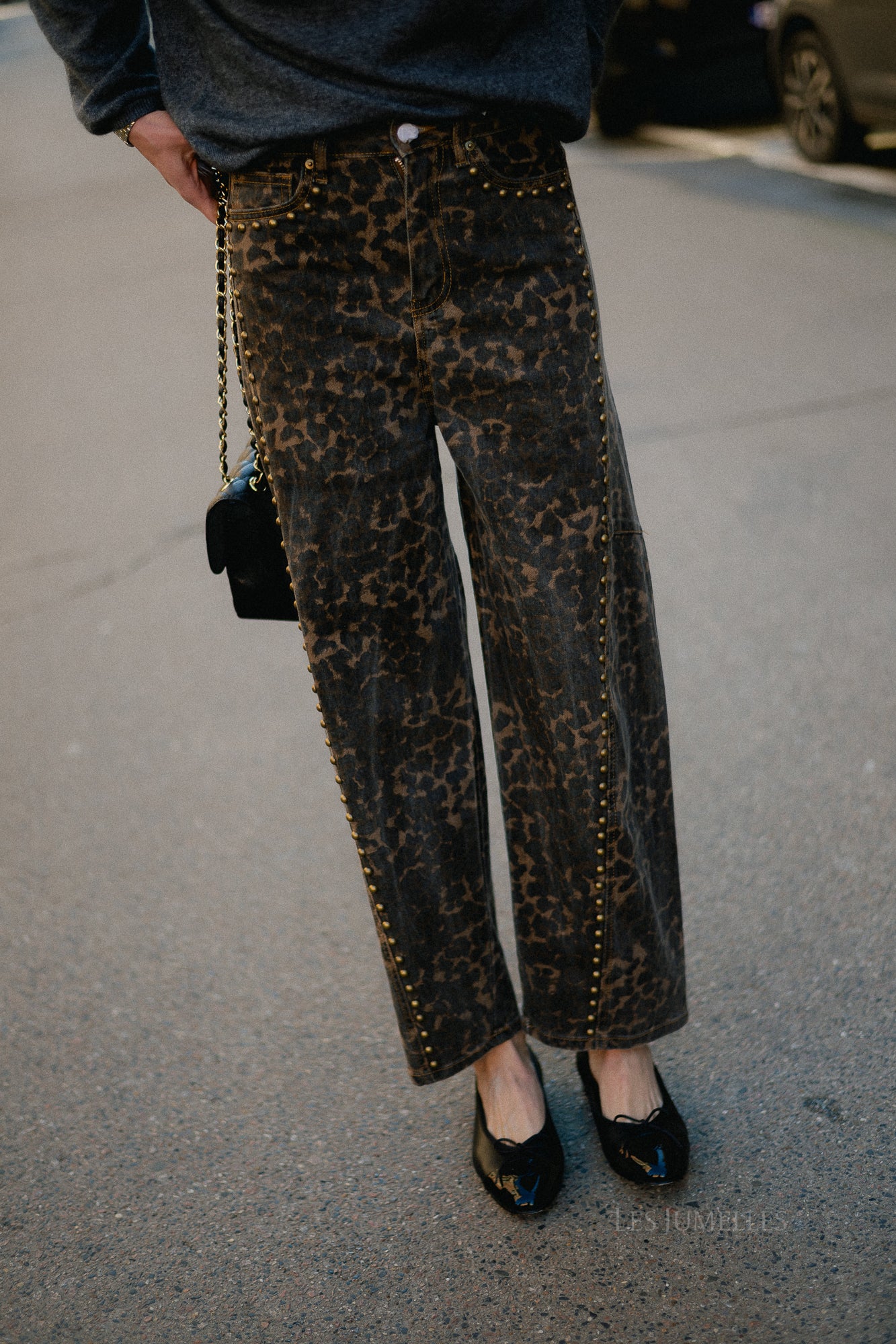 Rachel leopard baloon-fit jeans