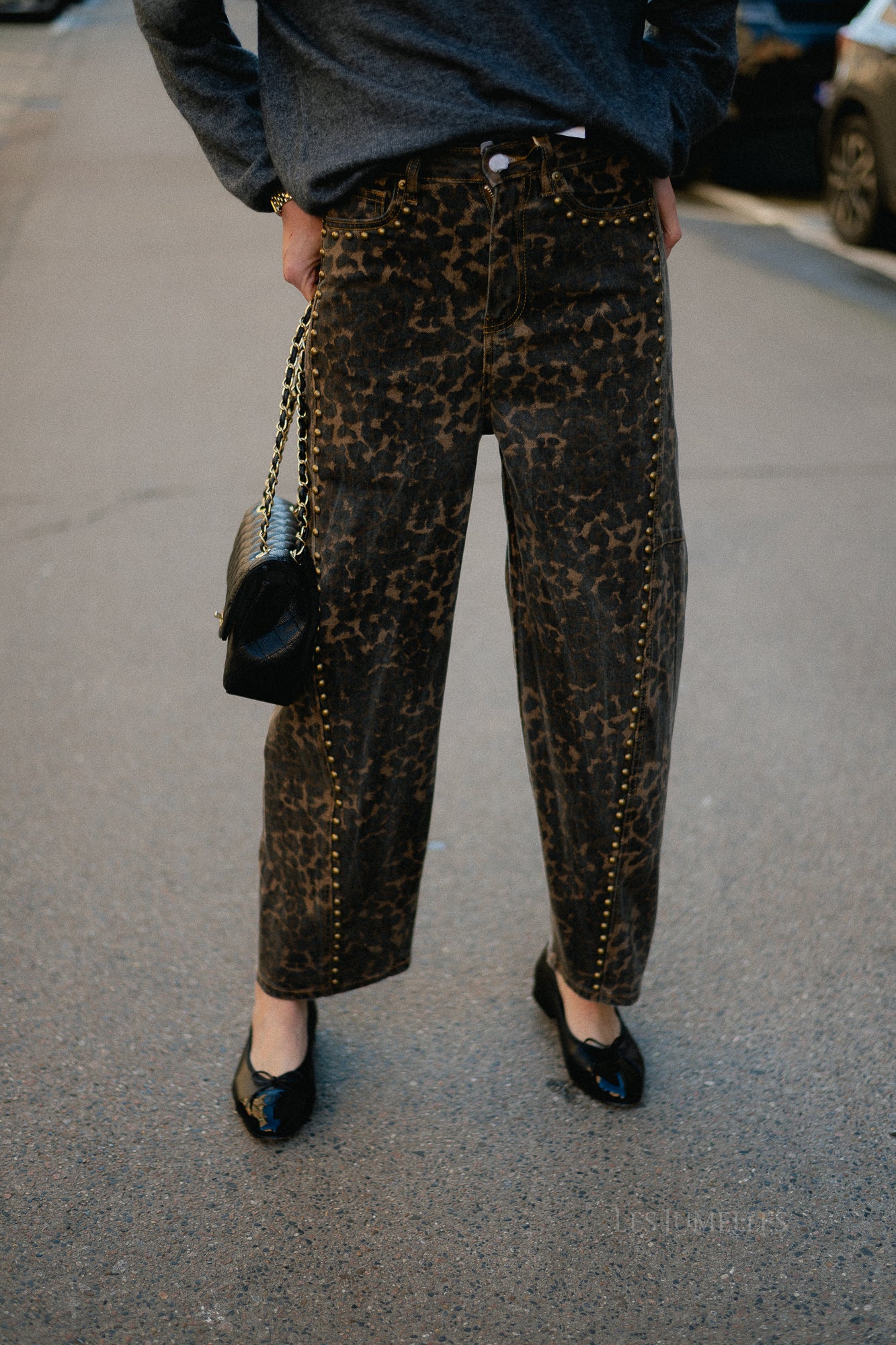 Rachel leopard baloon-fit jeans