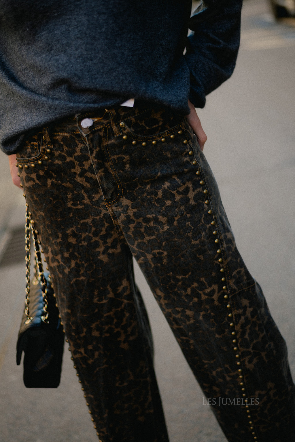 Rachel leopard baloon-fit jeans